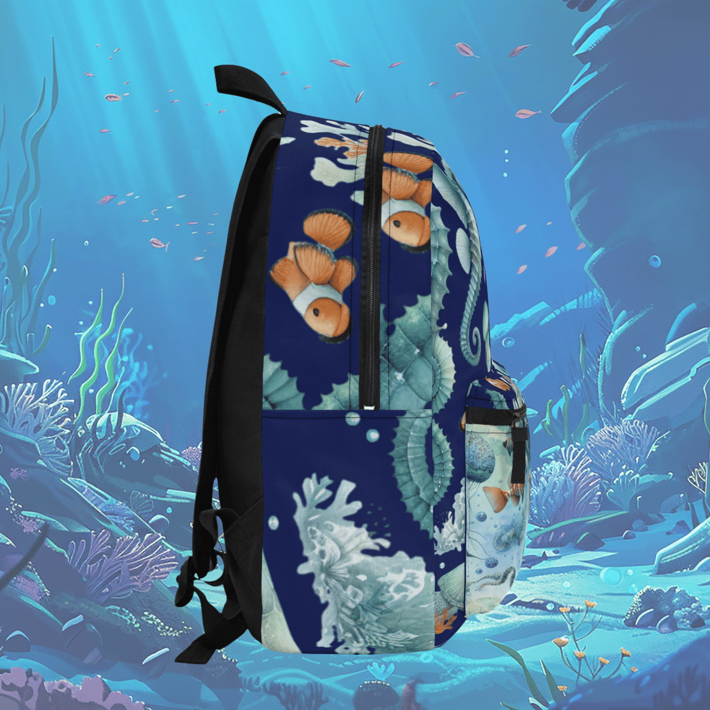 Printify Bags One size Sea Animals Backpack | Marine Life School Bag | Ocean Lover Gift