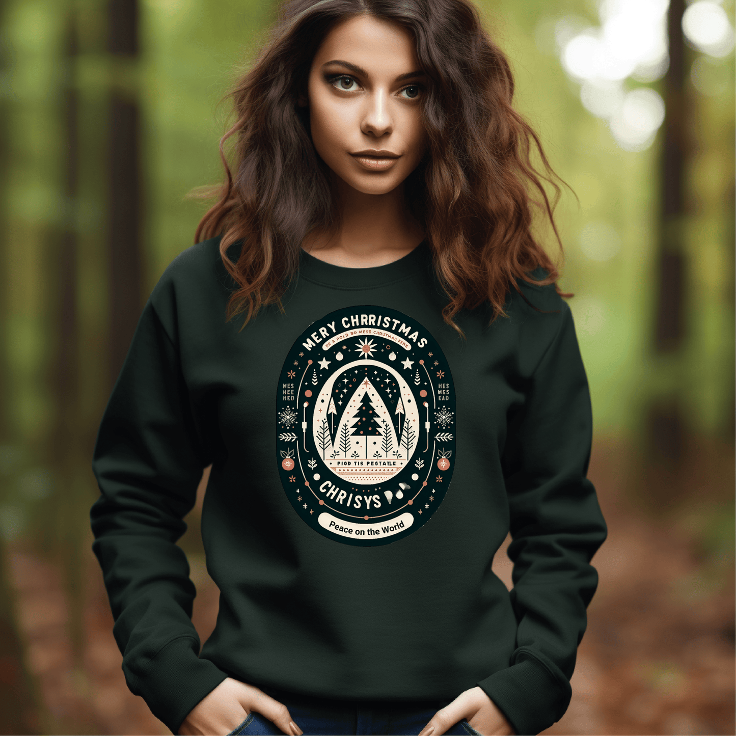Printify Sweatshirt Christmas Sweatshirt for Mom and Grandma | Cozy Holiday Gift for Her