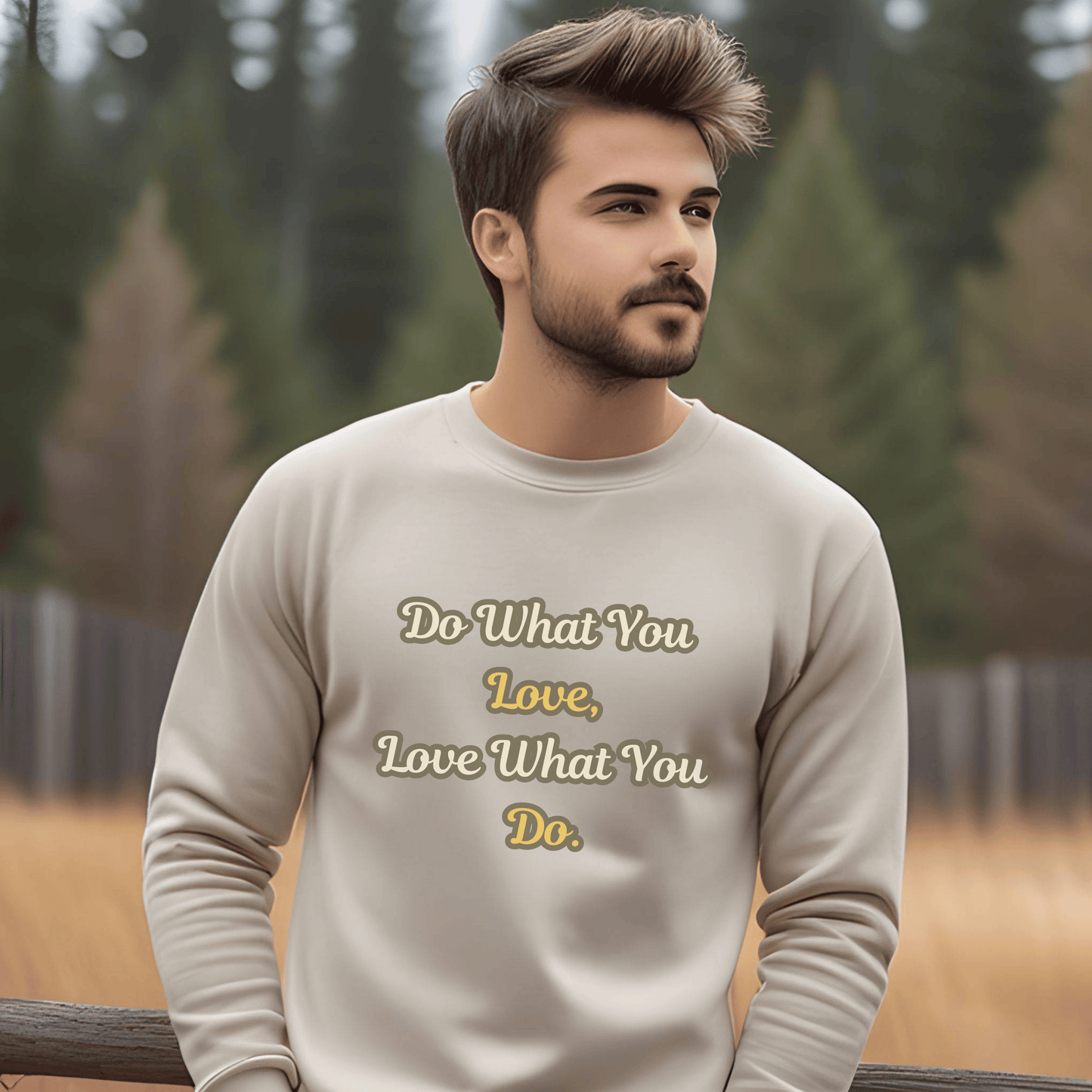 Printify Sweatshirt Motivational Crewneck Sweatshirt - Success is a journey, not a destination