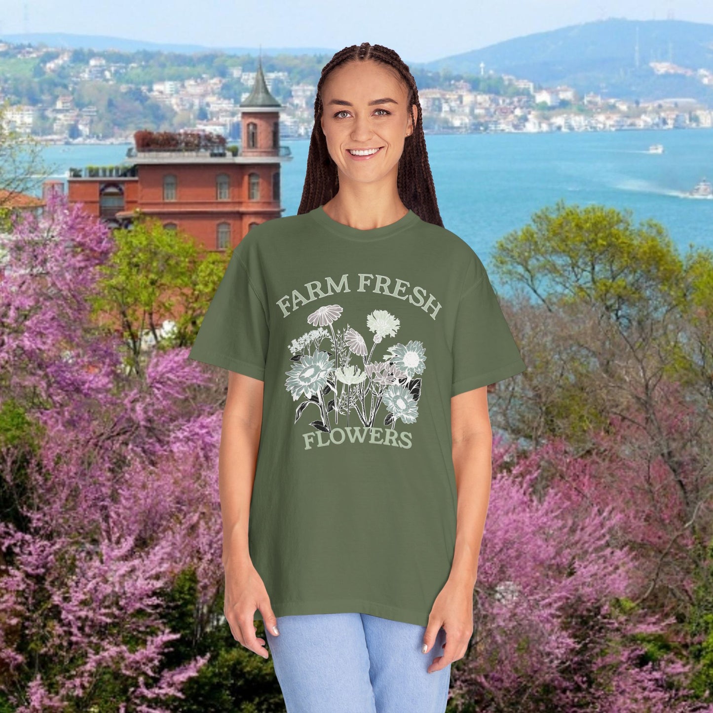 Comfort Colors Flower T-shirt