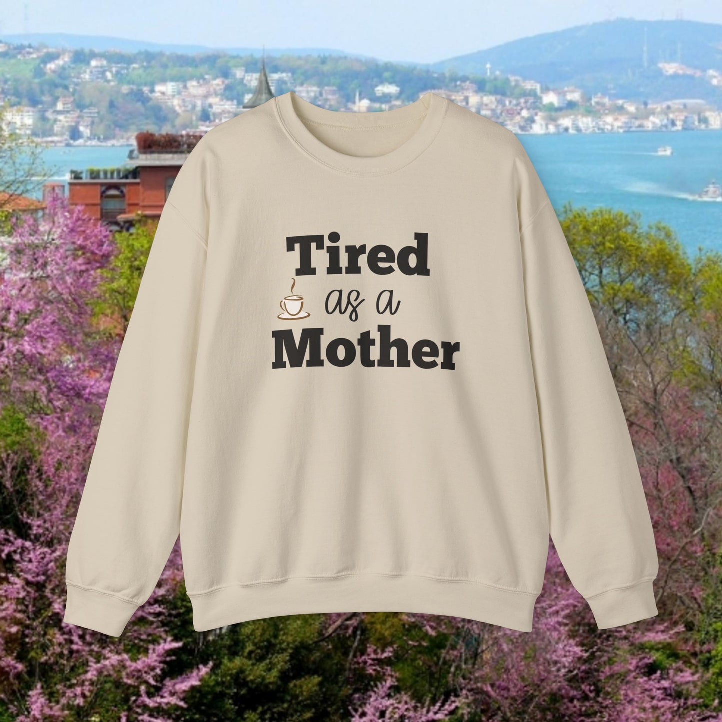Müde als Mutter Sweatshirt | Lustiges Mama-Leben-Pullover
