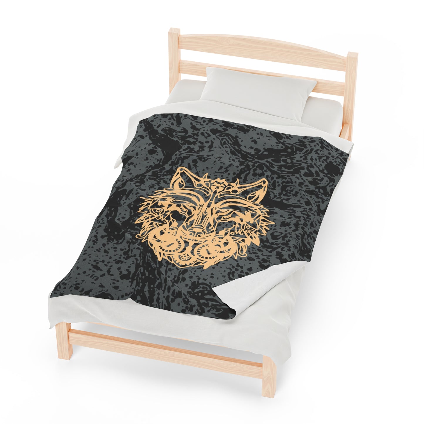 Wolf Velveteen Blanket