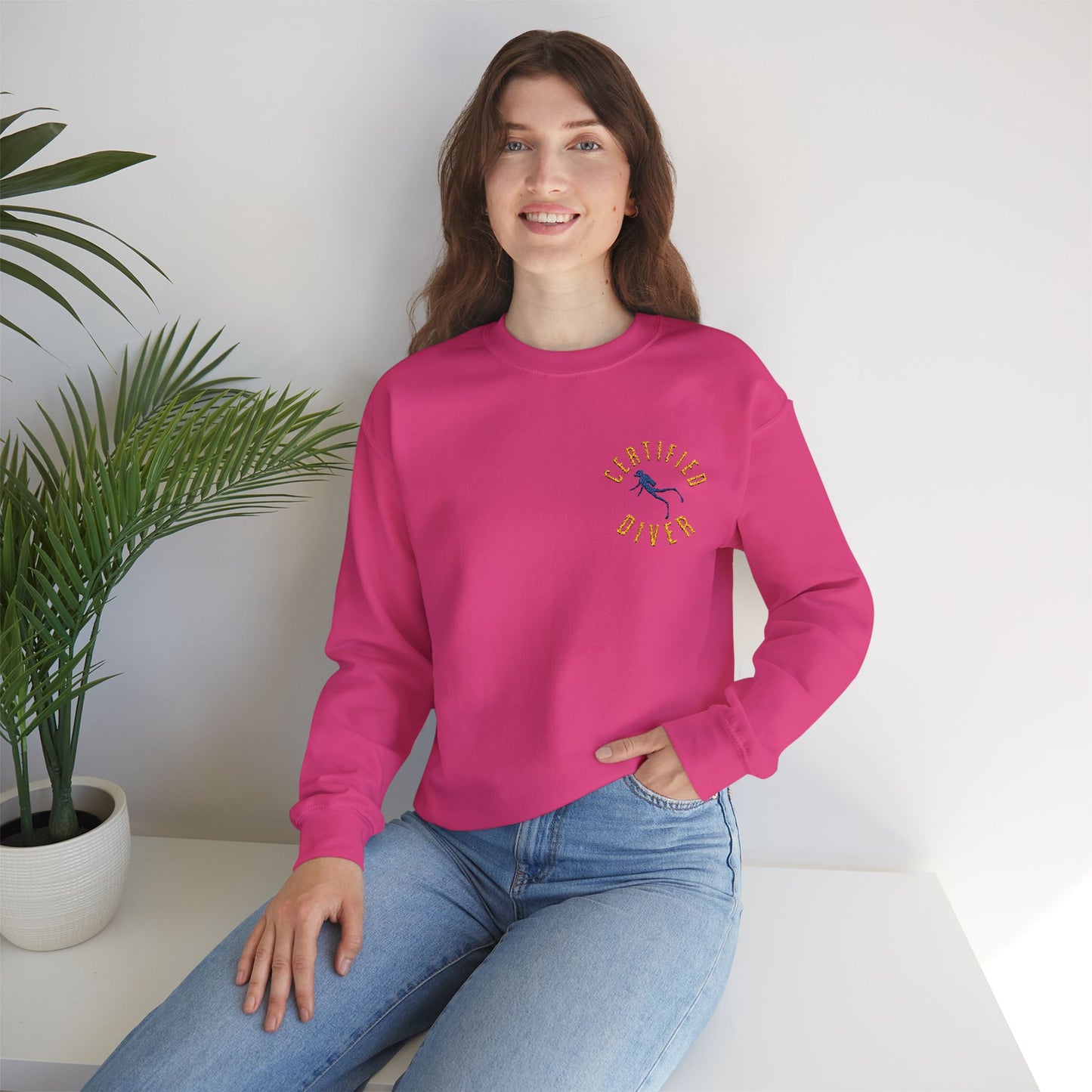 Certified Diver Embroidered Sweatshirt 