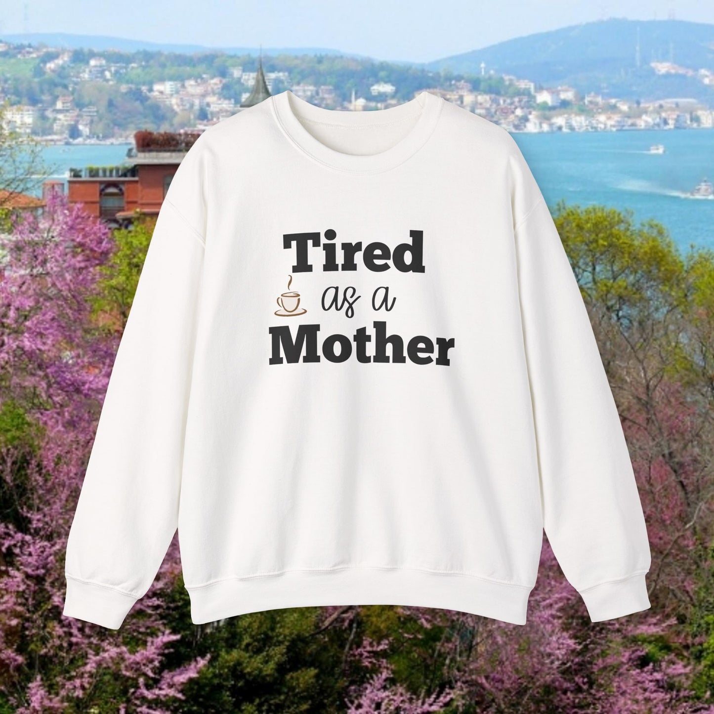 Müde als Mutter Sweatshirt | Lustiges Mama-Leben-Pullover