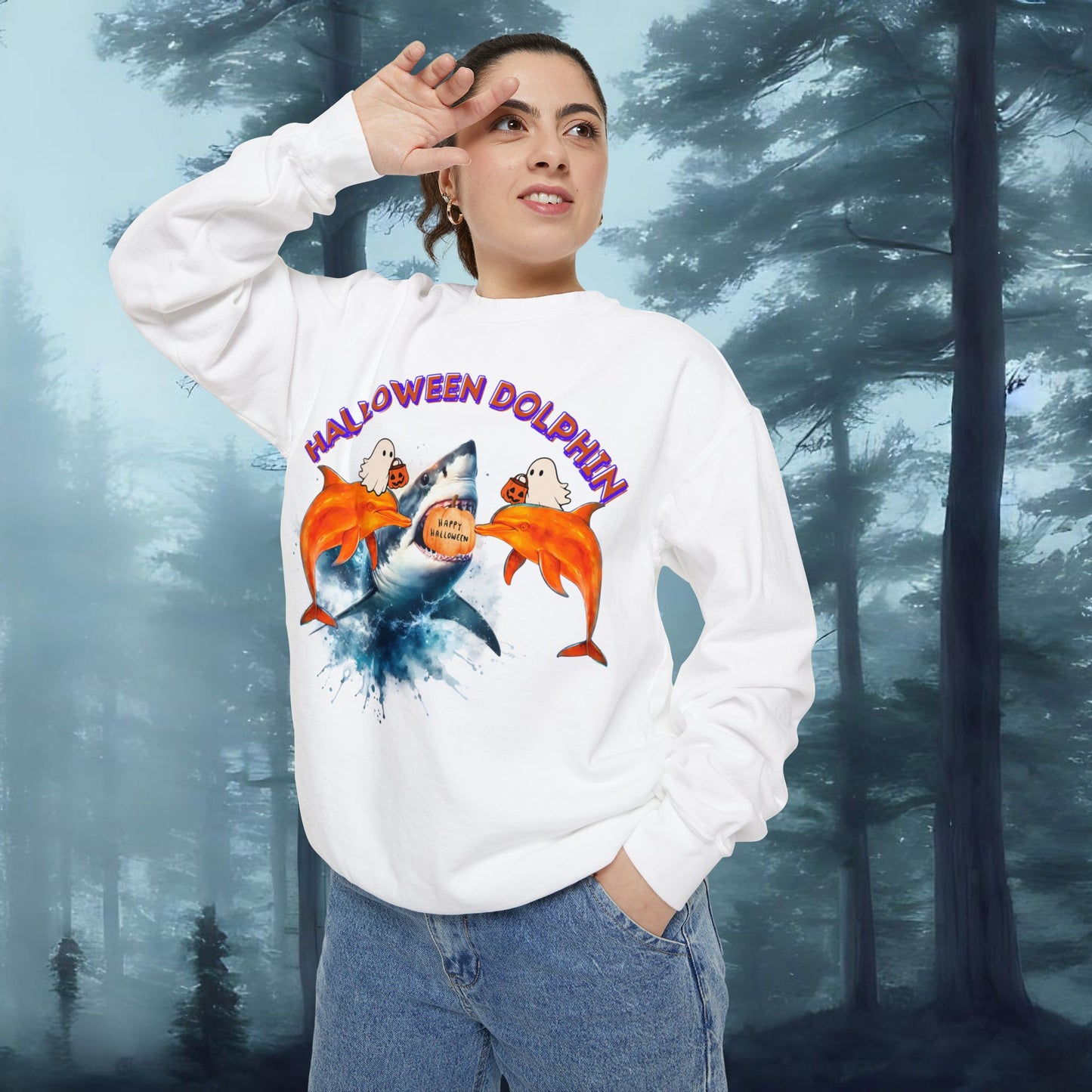 Halloween Dolphin Sweatshirt