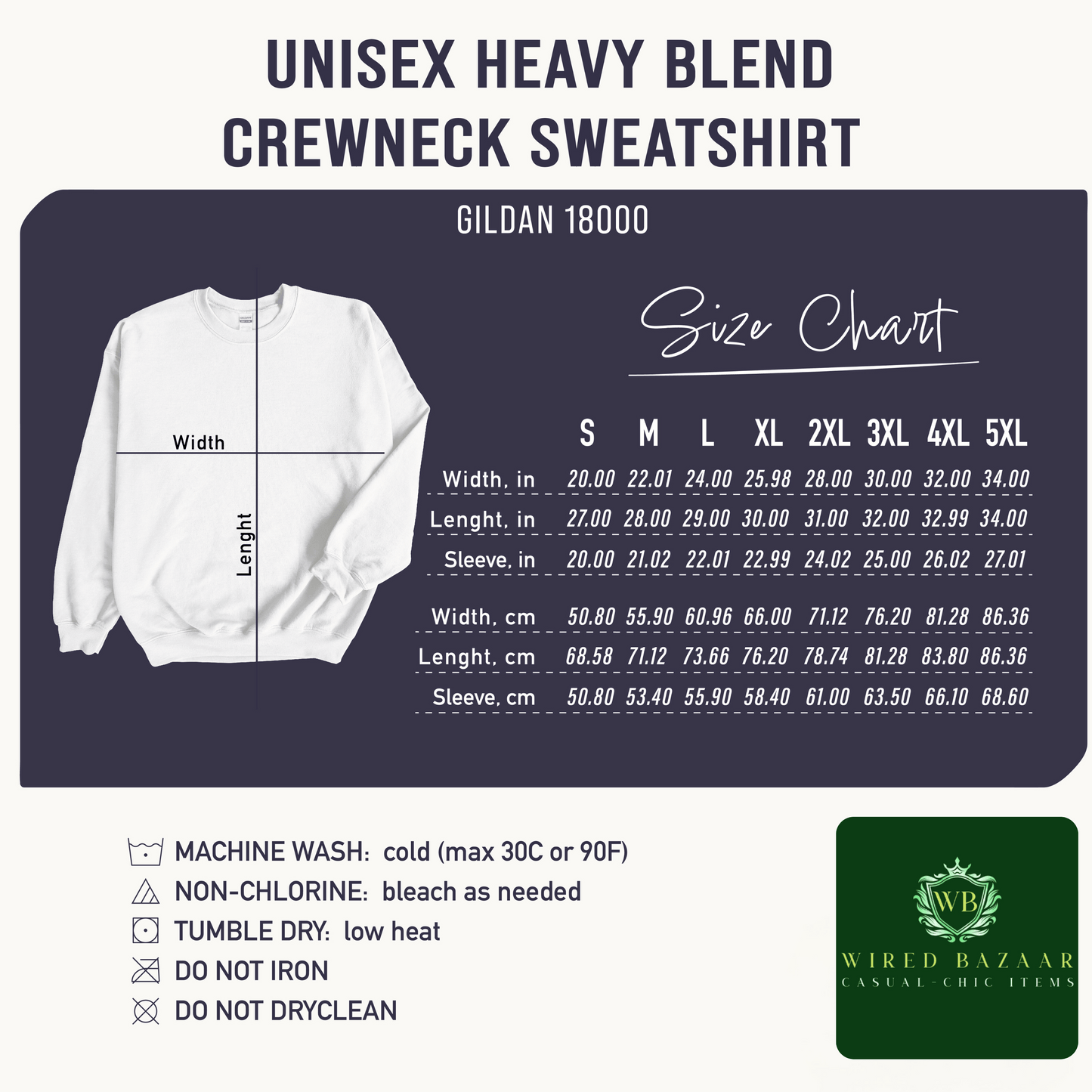 Gildan 18000 heavy Blend Crewneck Sweatshirt