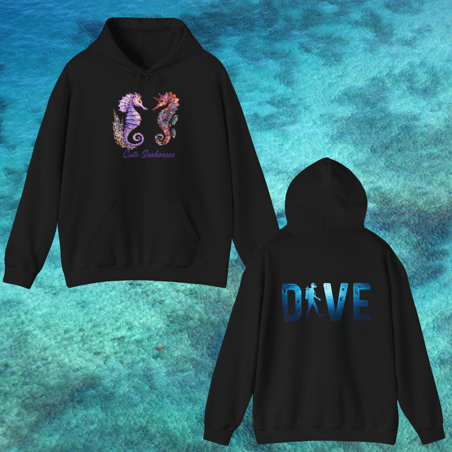 Dancing Seahorses Hooded Sweatshirt