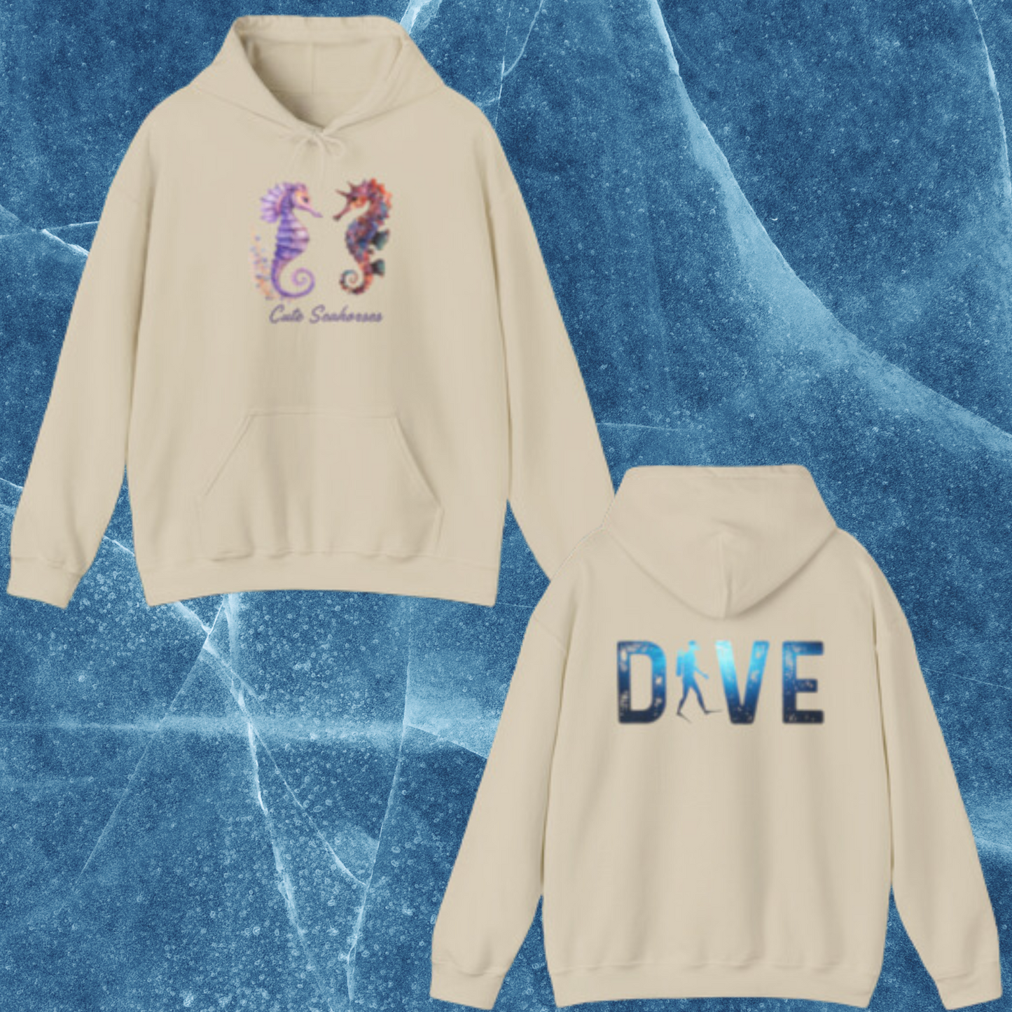 Dancing Seahorses Hooded Sweatshirt