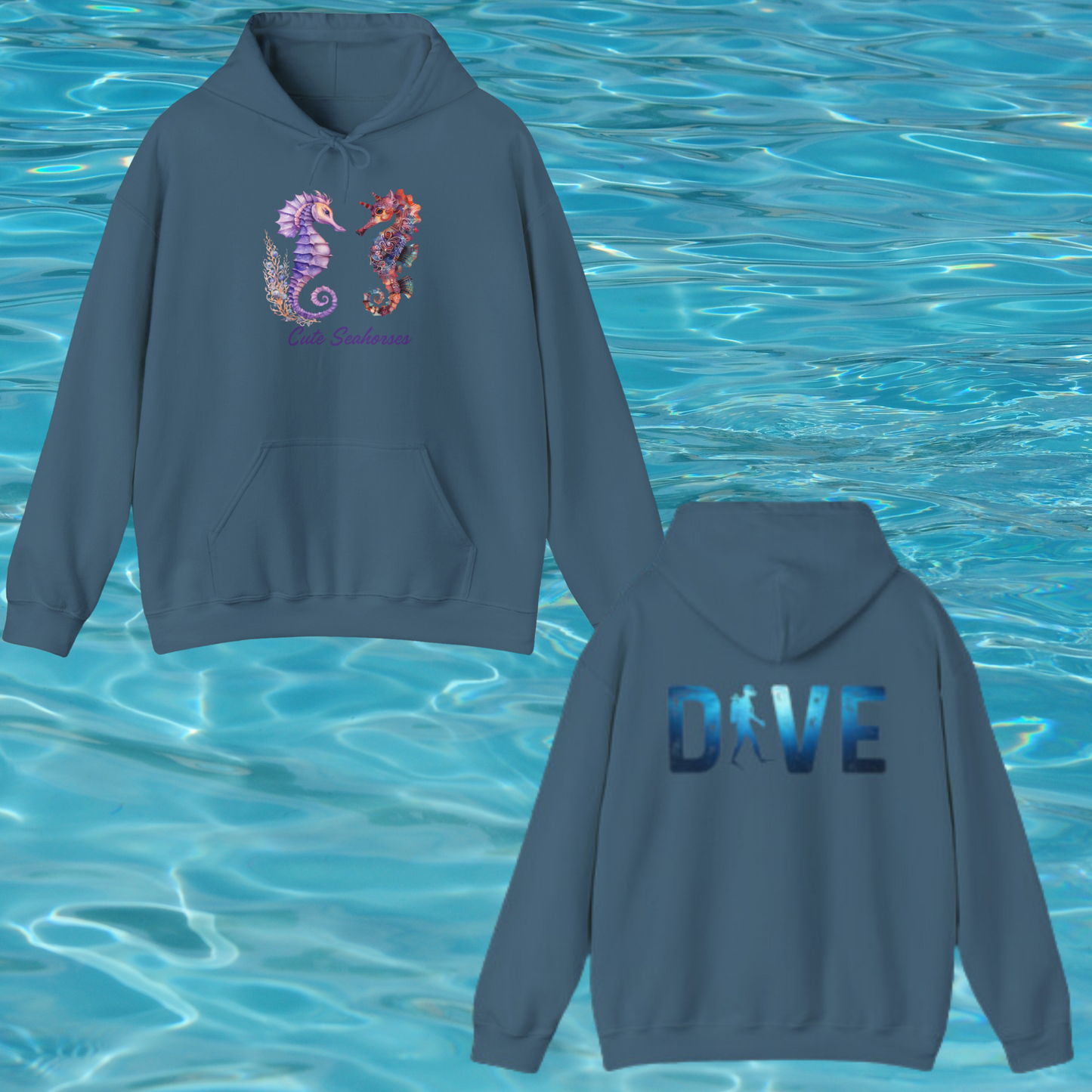 Dancing Seahorses Hooded Sweatshirt