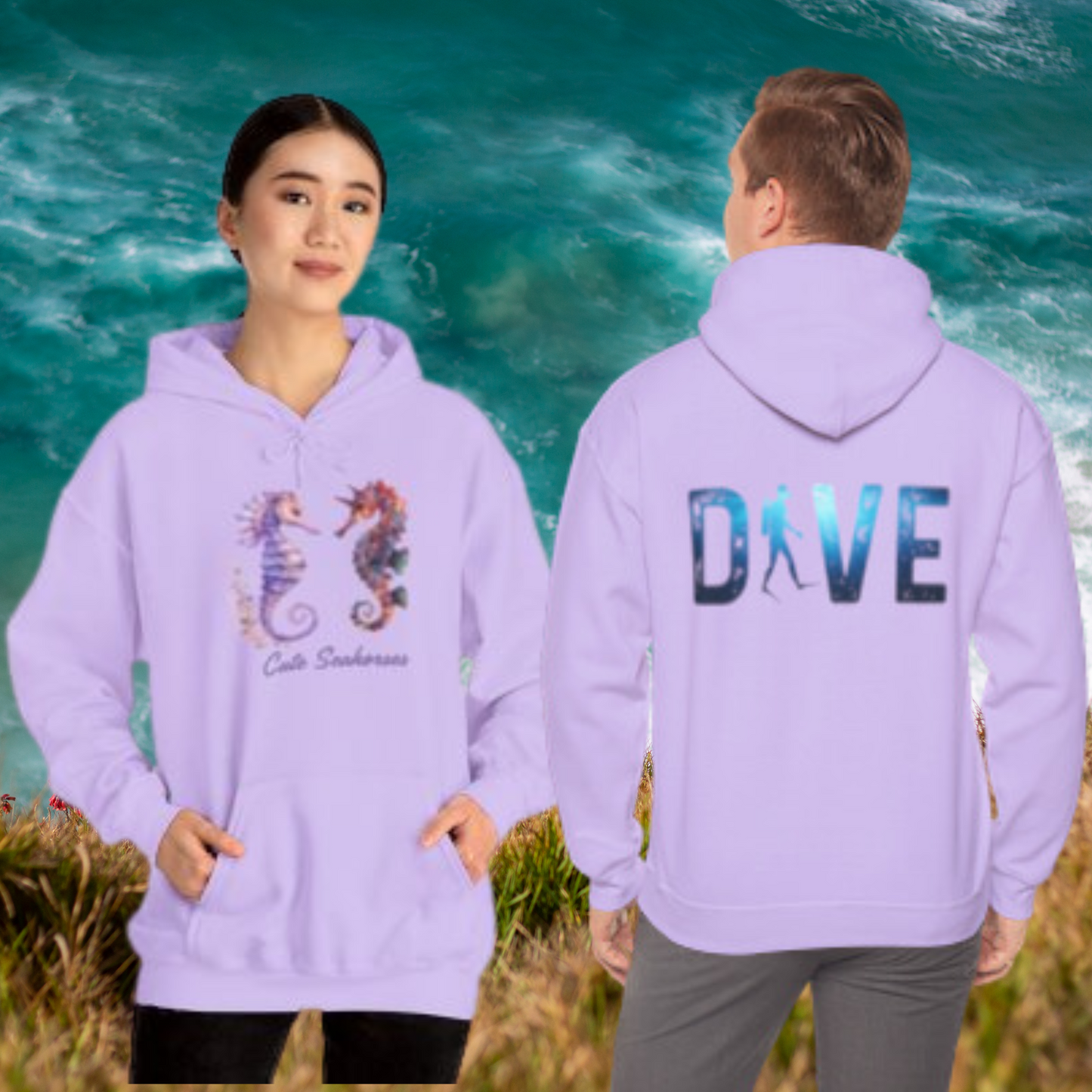 Dancing Seahorses Hooded Sweatshirt