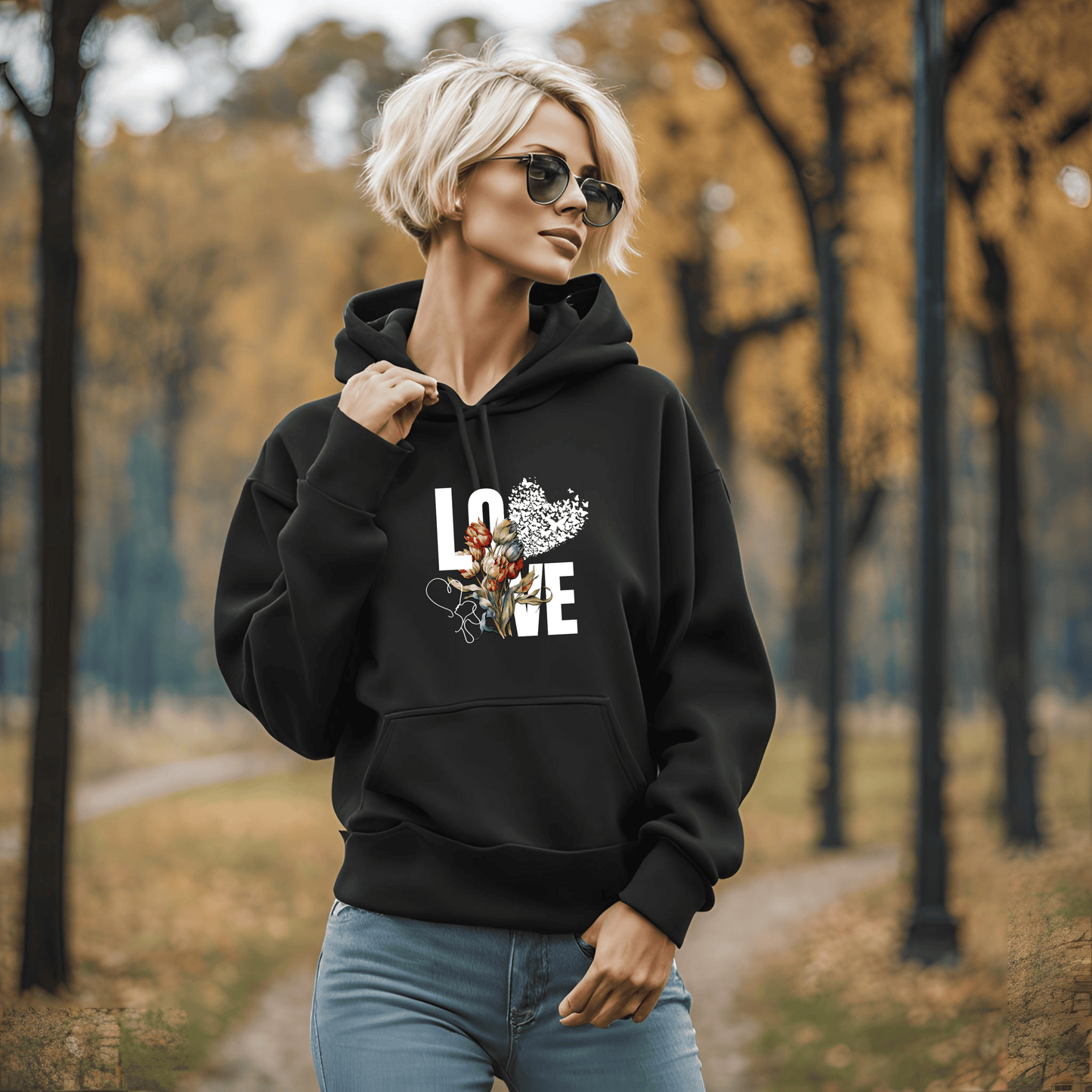 Love Hoodie - Unisex Hooded Sweatshirt for Nature Lovers