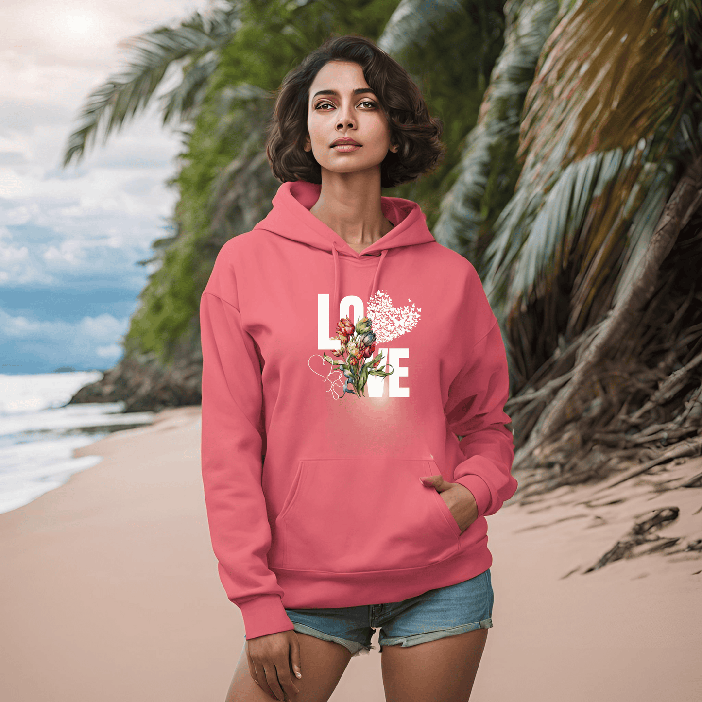 Love Hoodie - Unisex Hooded Sweatshirt for Nature Lovers