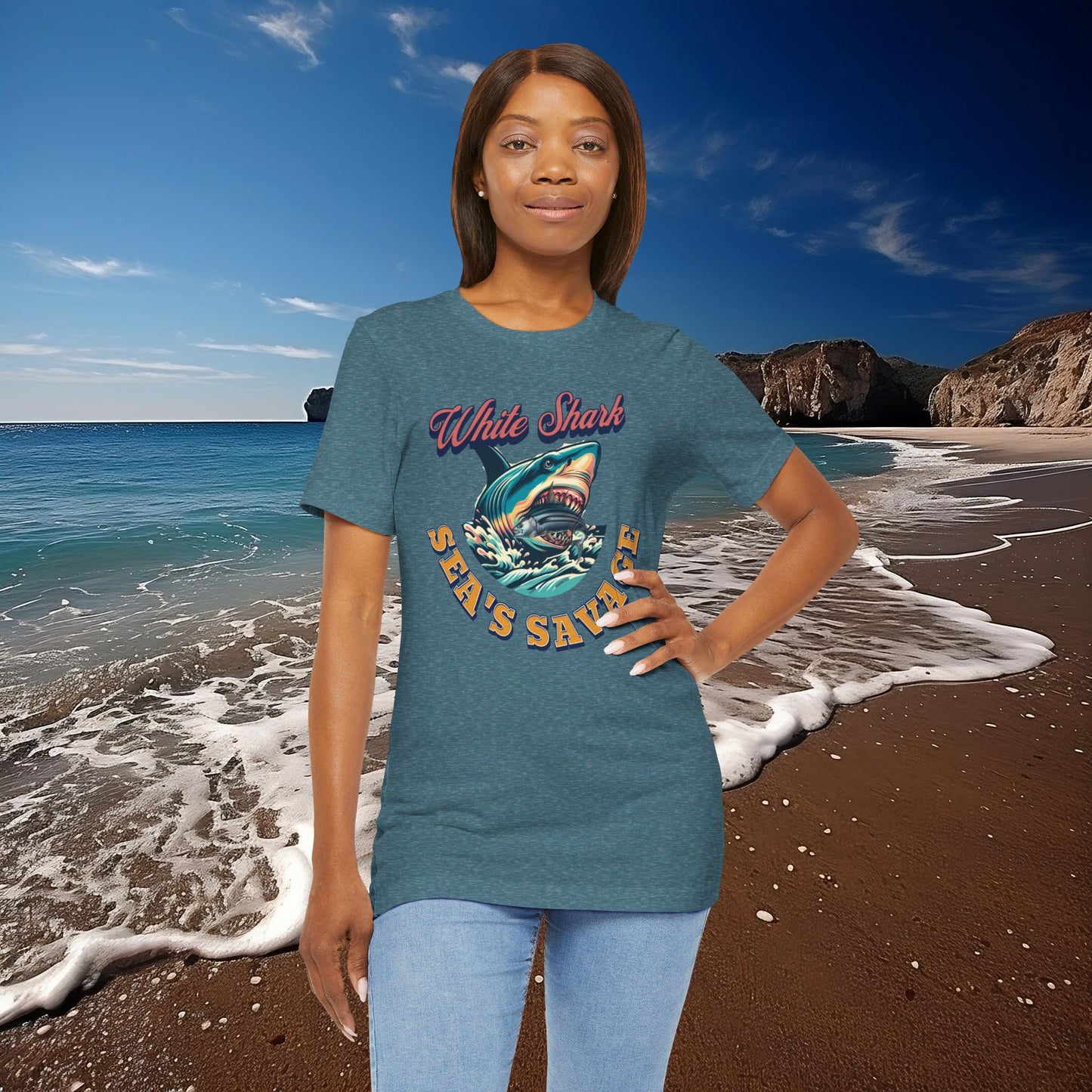 White Shark Sea's Savage T-Shirt 