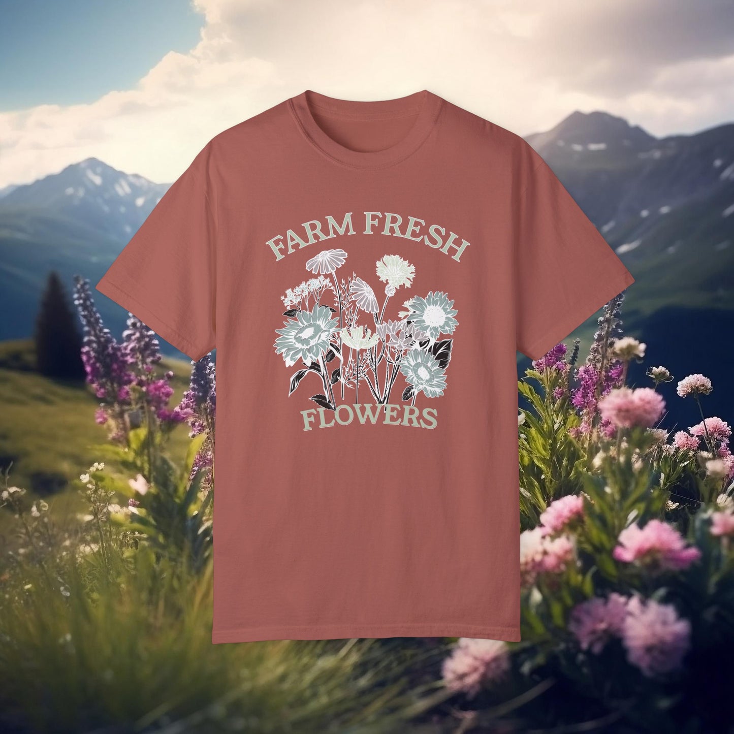 Comfort Colors Flower T-shirt