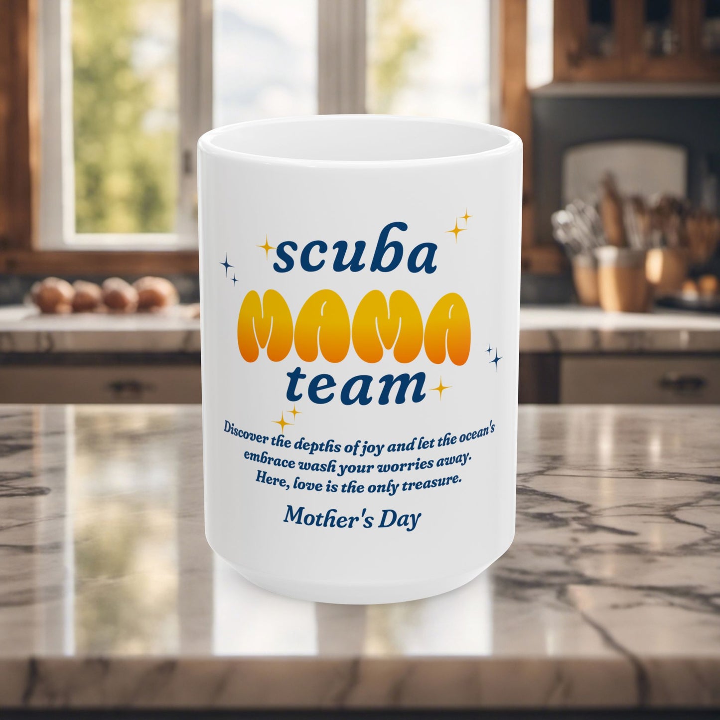 Scuba Mama Team Ceramic Mug - Perfect Gift for Mother's Day