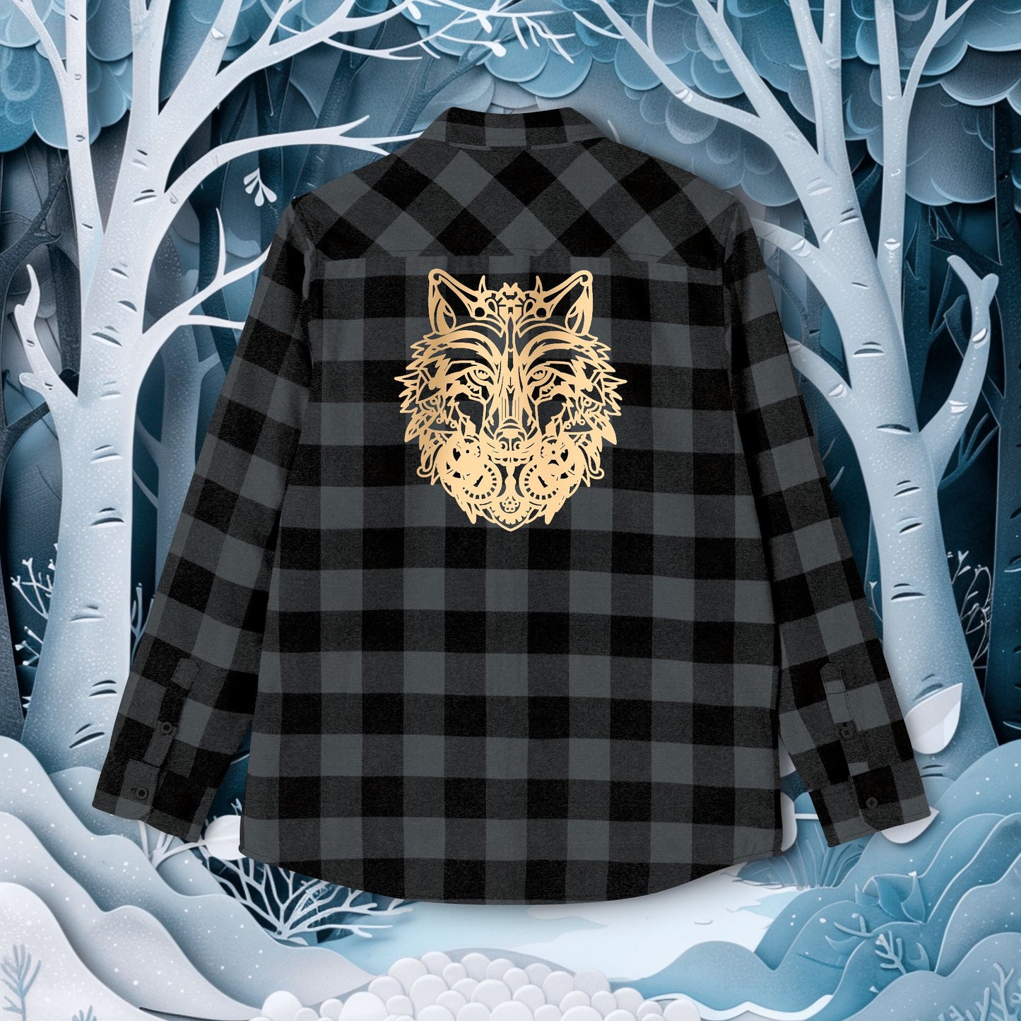 Wolf Flannel Shirt