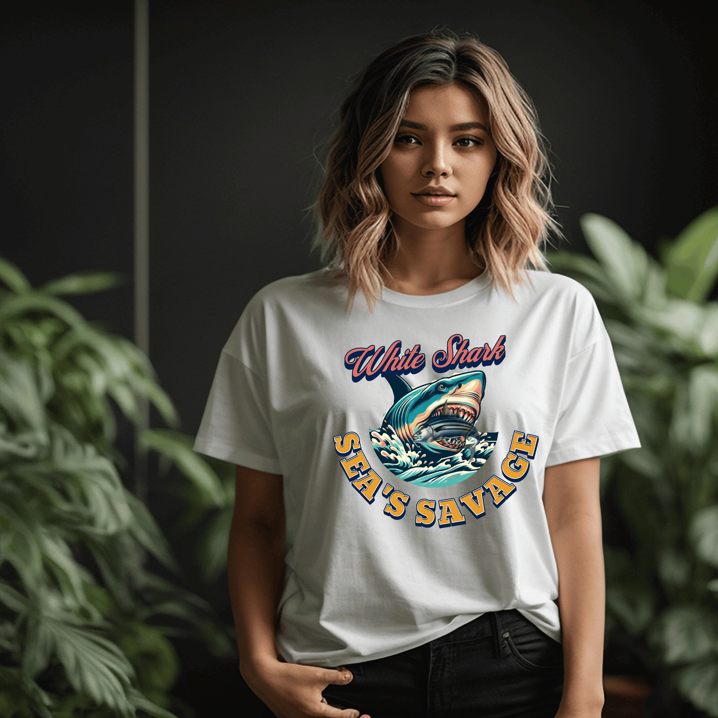 White Shark Sea's Savage T-Shirt 