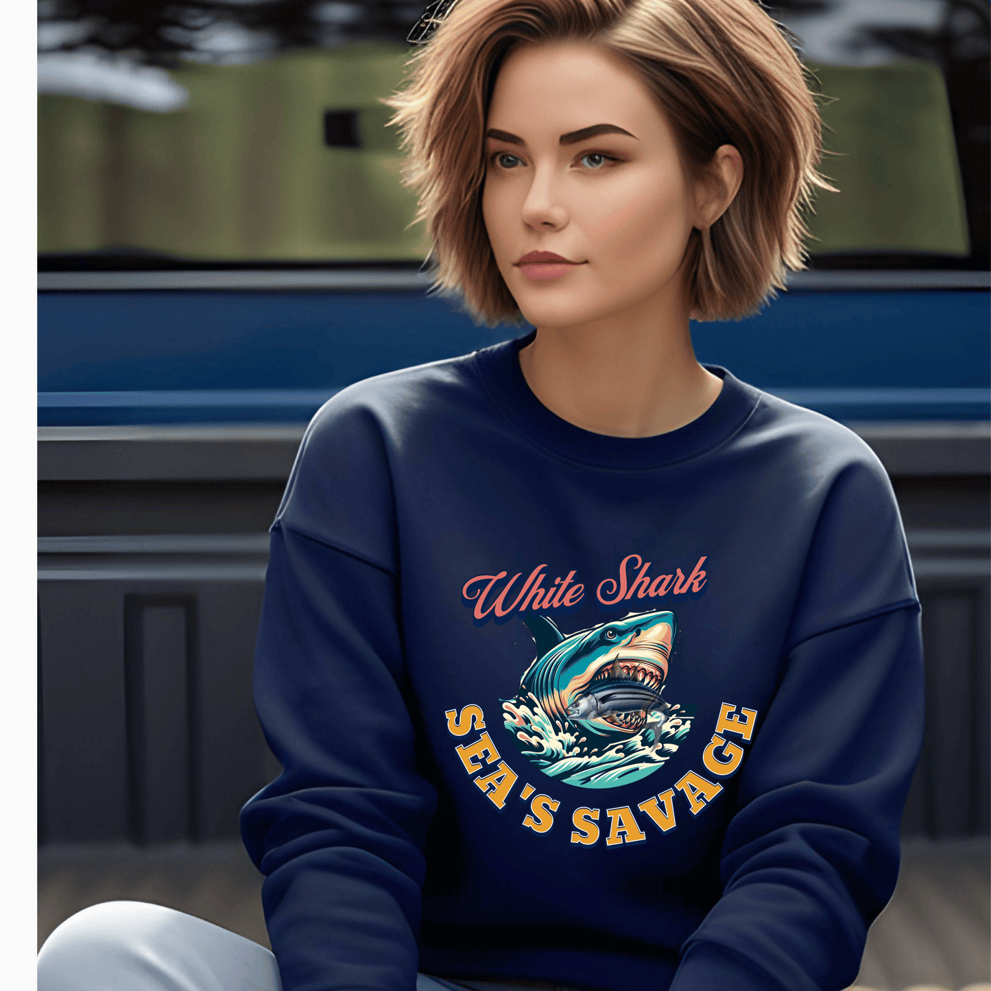 White Shark Savage Sweatshirt