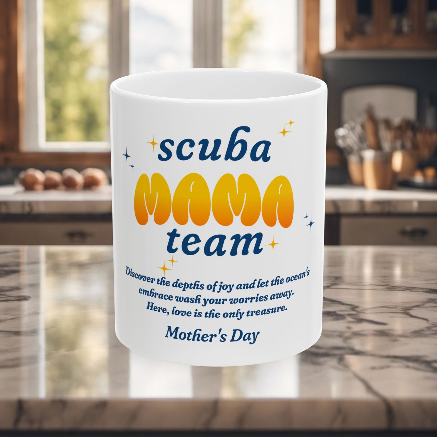 Scuba Mama Team Ceramic Mug - Perfect Gift for Mother's Day