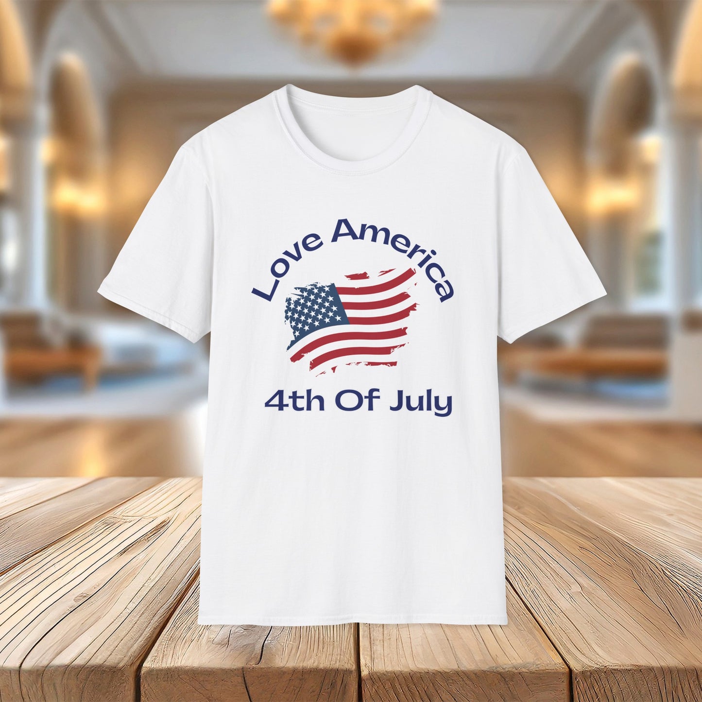 4th of July USA Flag Graphic