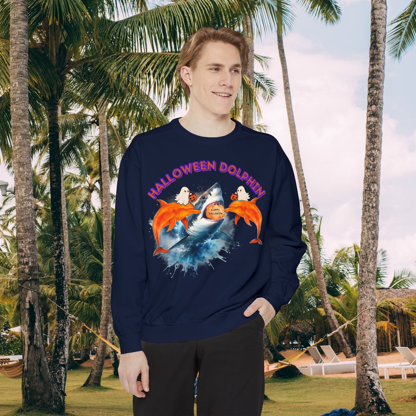 Halloween Dolphin Sweatshirt