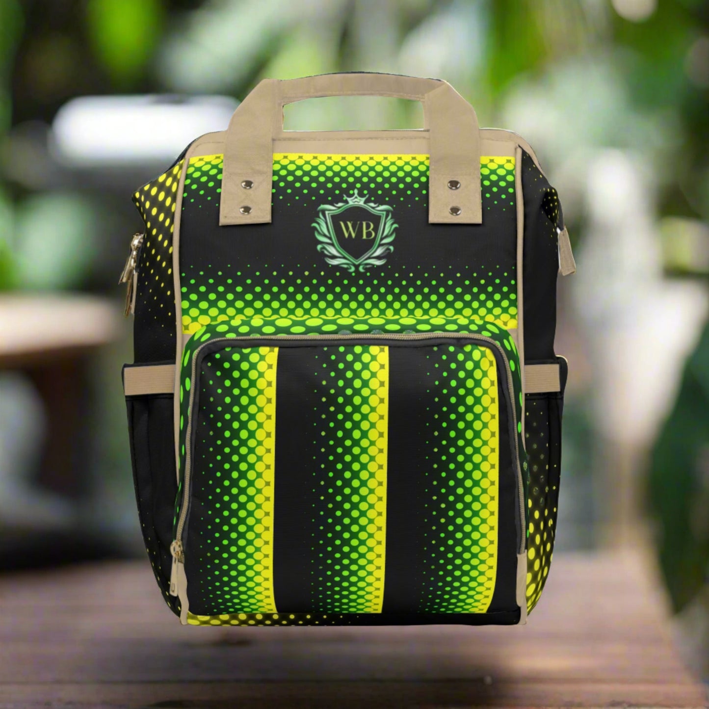 Neon Gradient Diaper Backpack