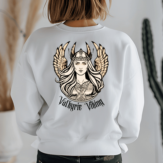 Valkyrie Viking Back Print Sweatshirt