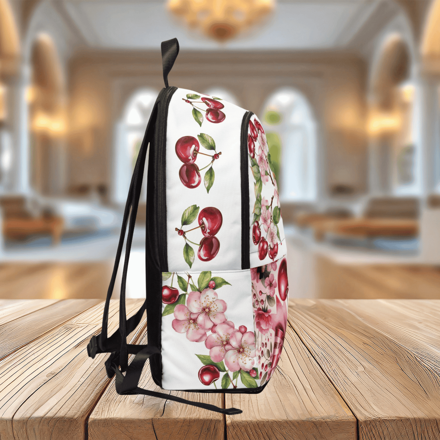 Printify Bags One size Cherry Unisex Backpack - School Bag | Stylish Fabric Daypack for Men and Women