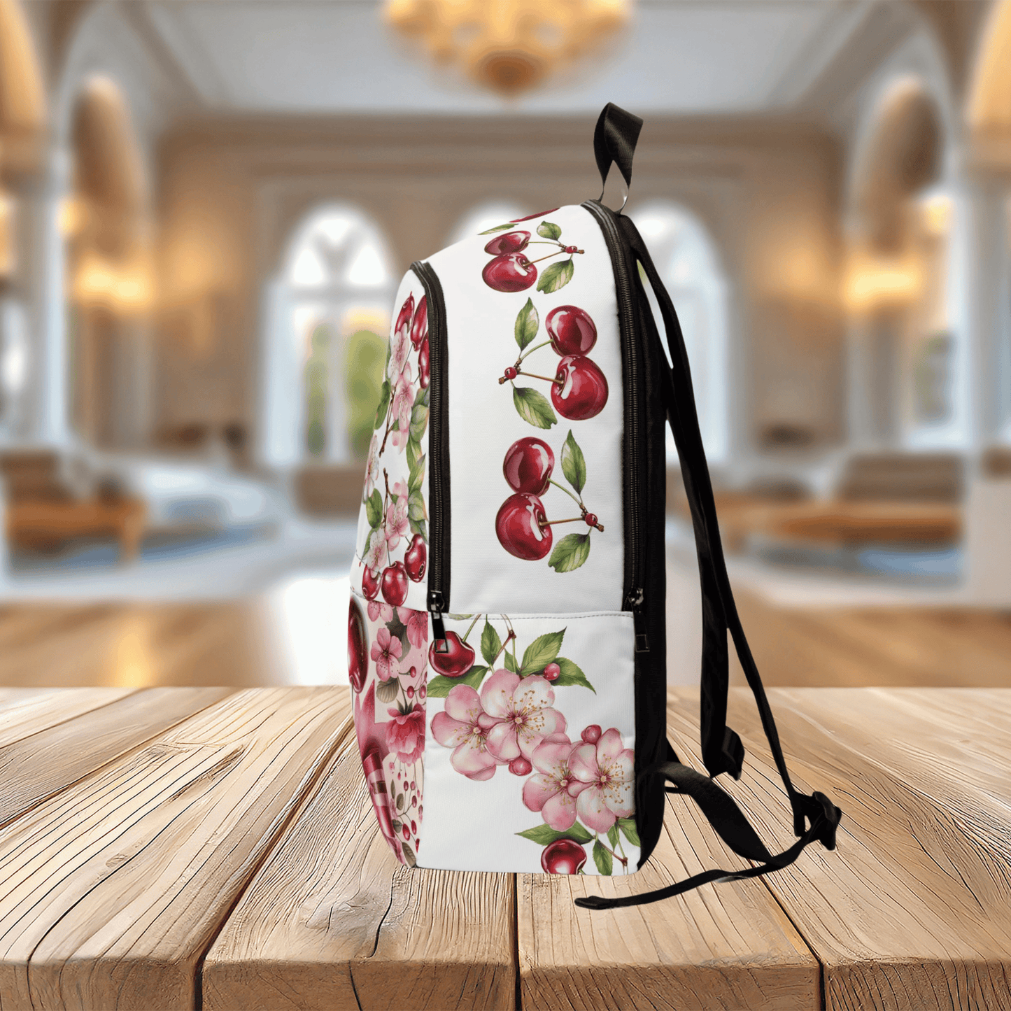 Printify Bags One size Cherry Unisex Backpack - School Bag | Stylish Fabric Daypack for Men and Women