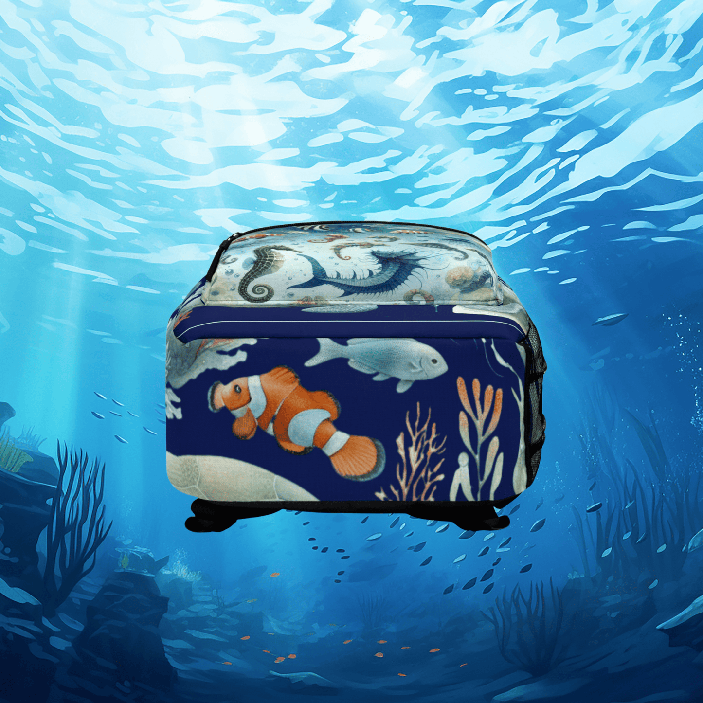 Printify Bags One size Sea Animals Backpack | Marine Life School Bag | Ocean Lover Gift