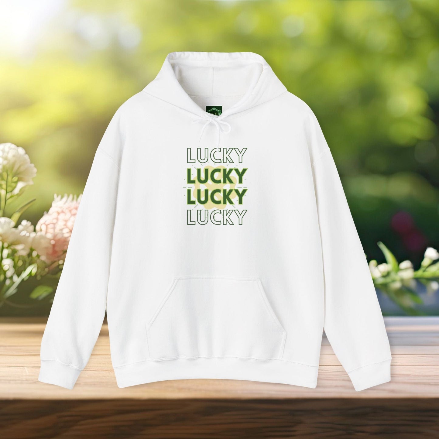 Printify Hoodie White / S Lucky Hoodie | Positive Vibes Unisex Sweatshirt