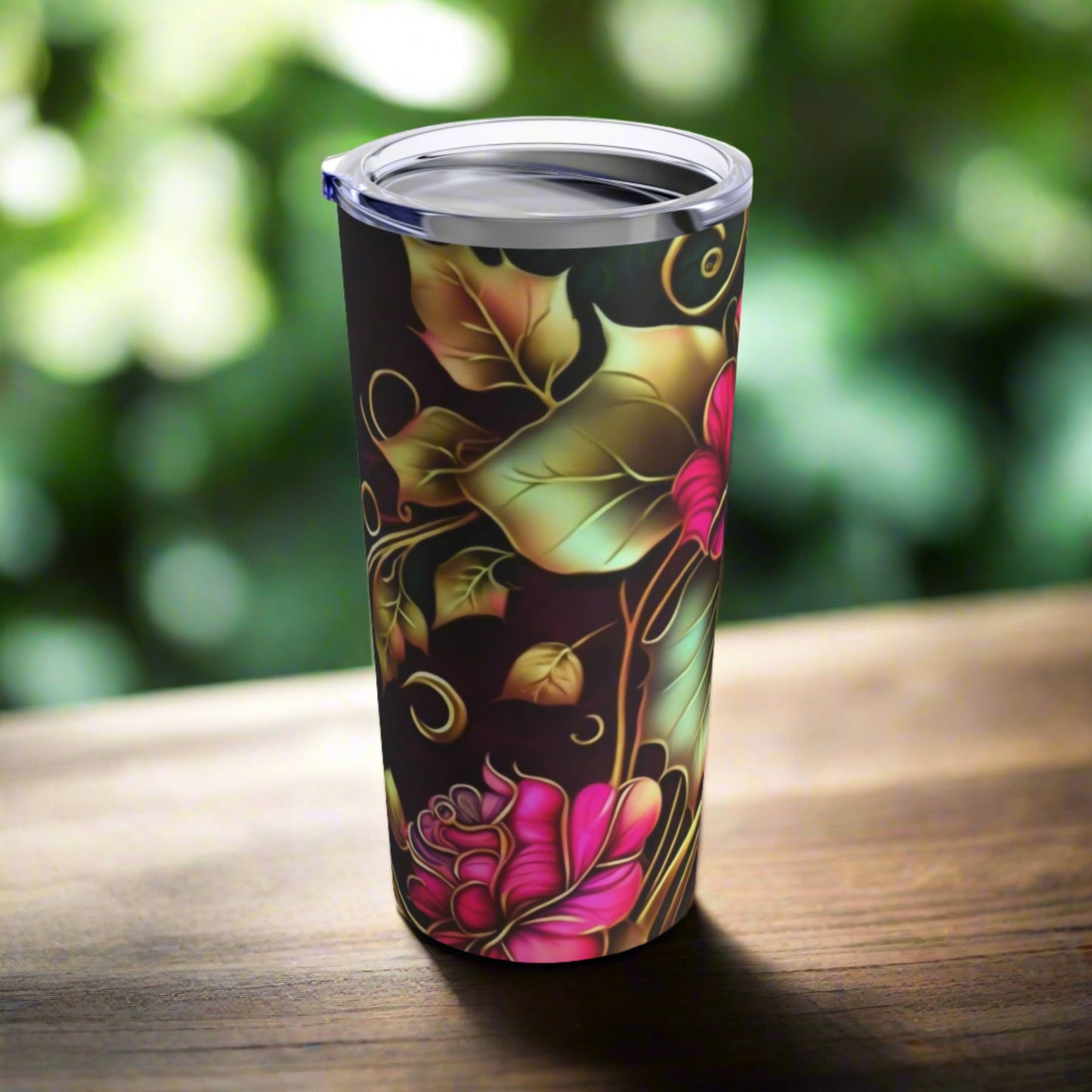 Boho Floral Tumbler,