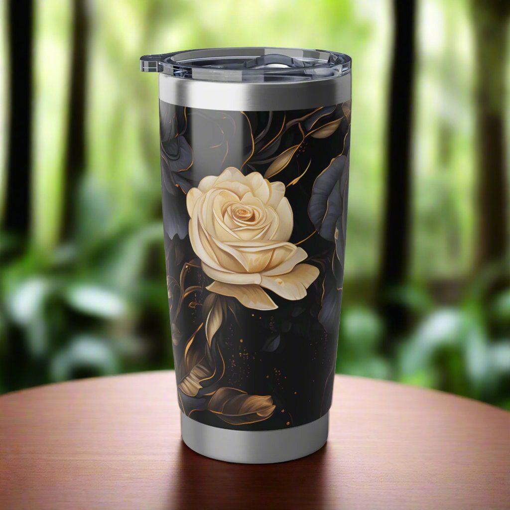 Black Rose Tumbler