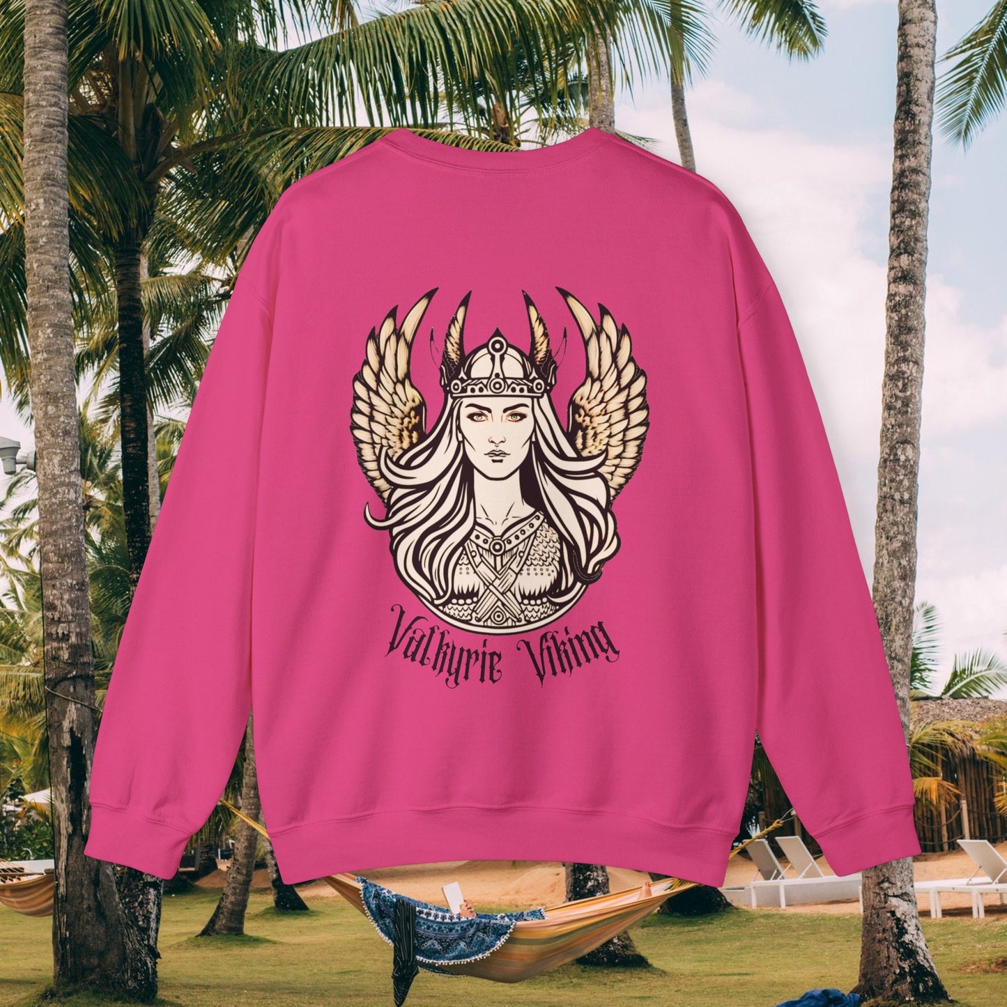 Valkyrie Viking Back Print Sweatshirt