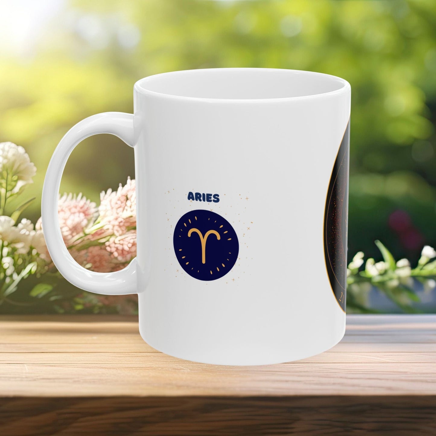 Printify Mug Personalized Aries Zodiac Mug