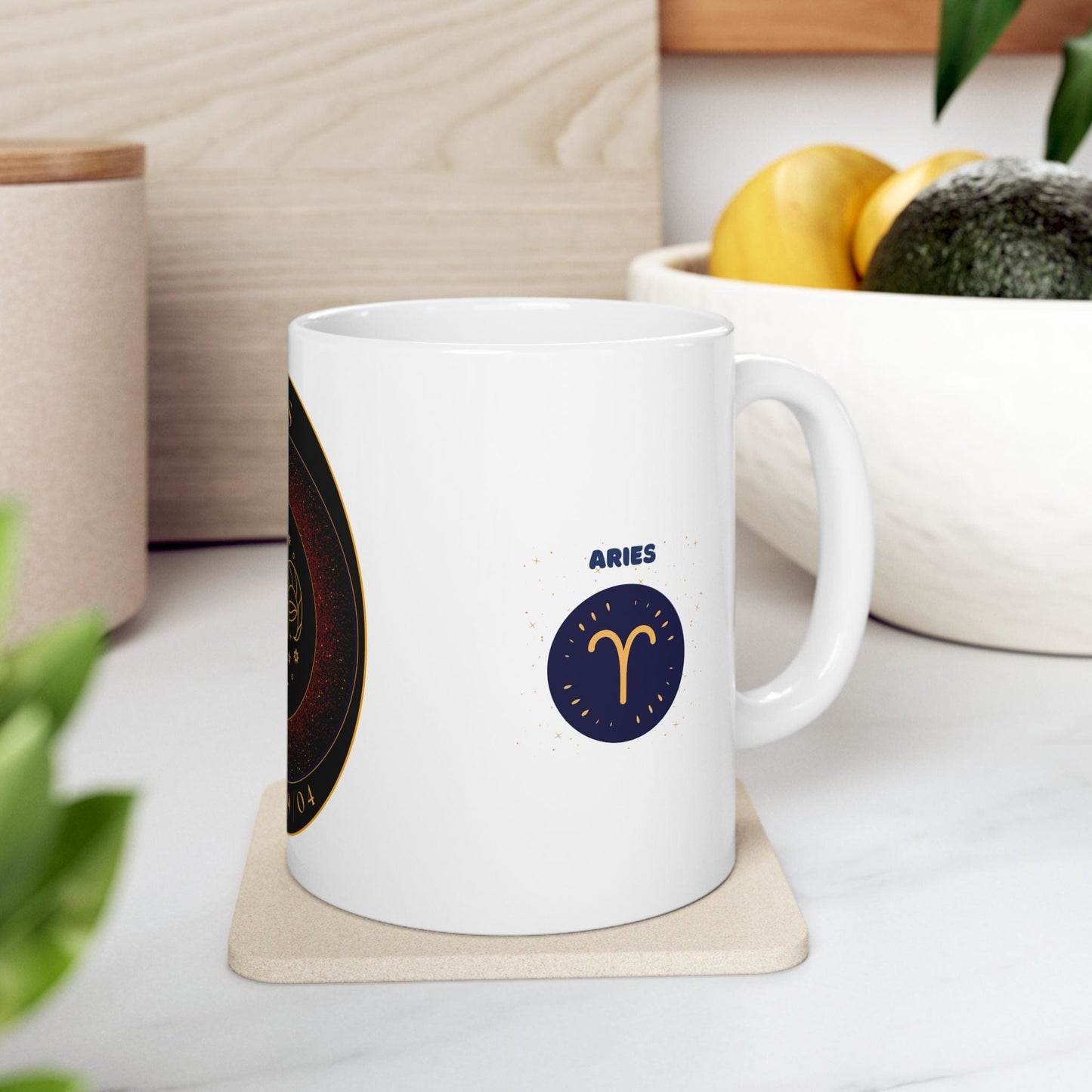 Printify Mug Personalized Aries Zodiac Mug