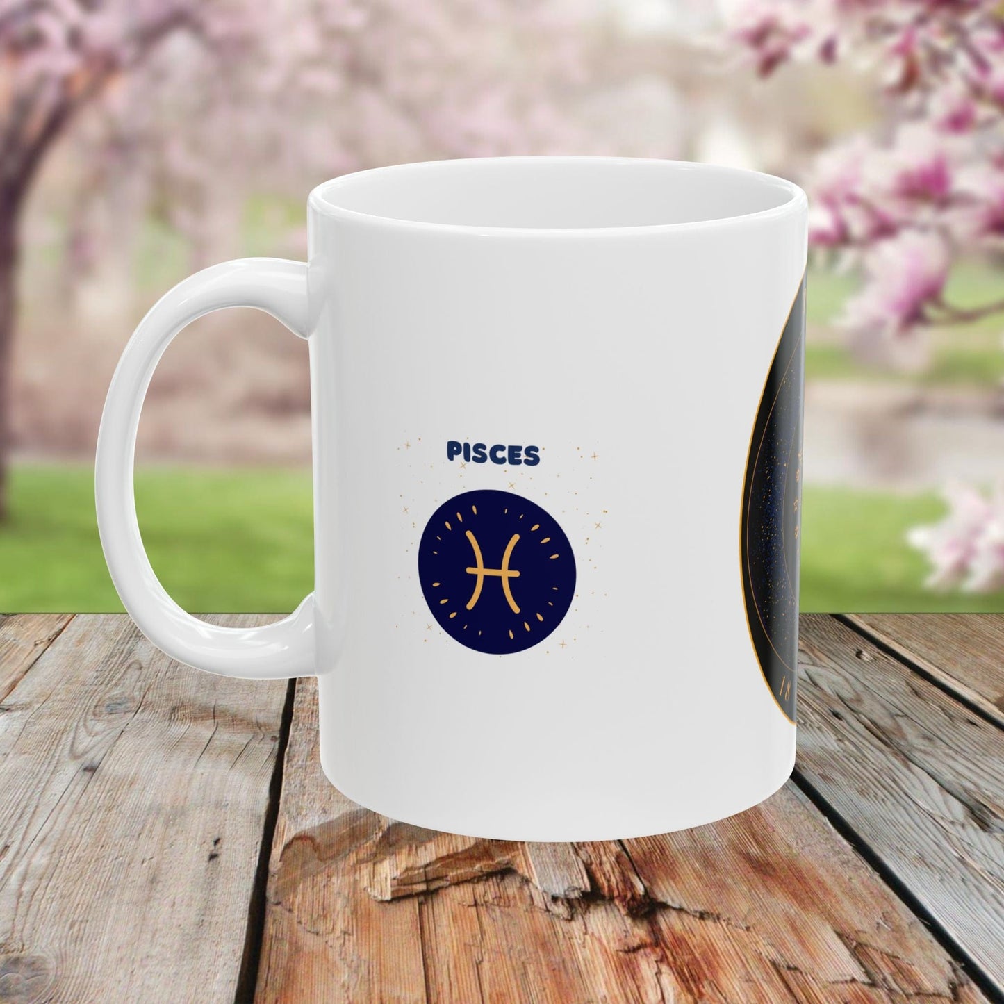 Printify Mug Pisces Zodiac Ceramic Mug - Astrology Coffee Cup (11oz, 15oz)