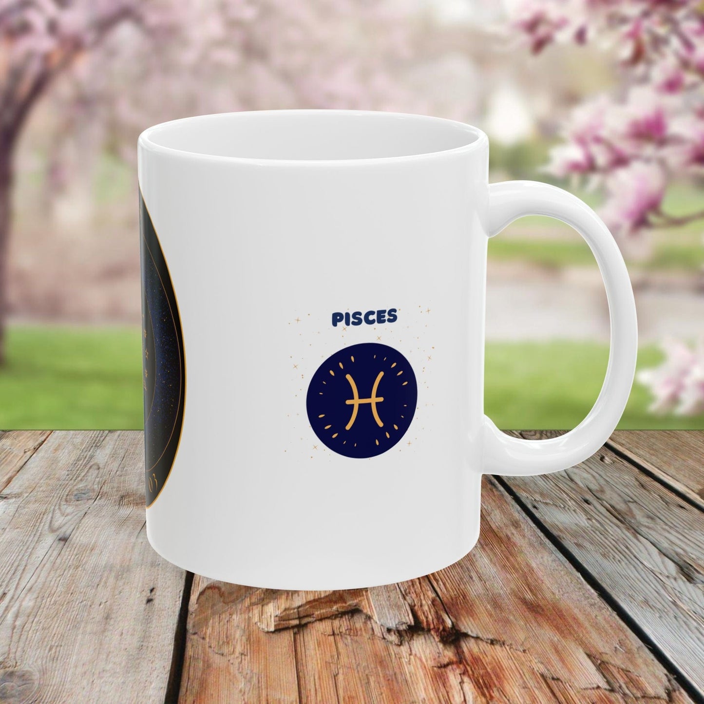 Printify Mug Pisces Zodiac Ceramic Mug - Astrology Coffee Cup (11oz, 15oz)