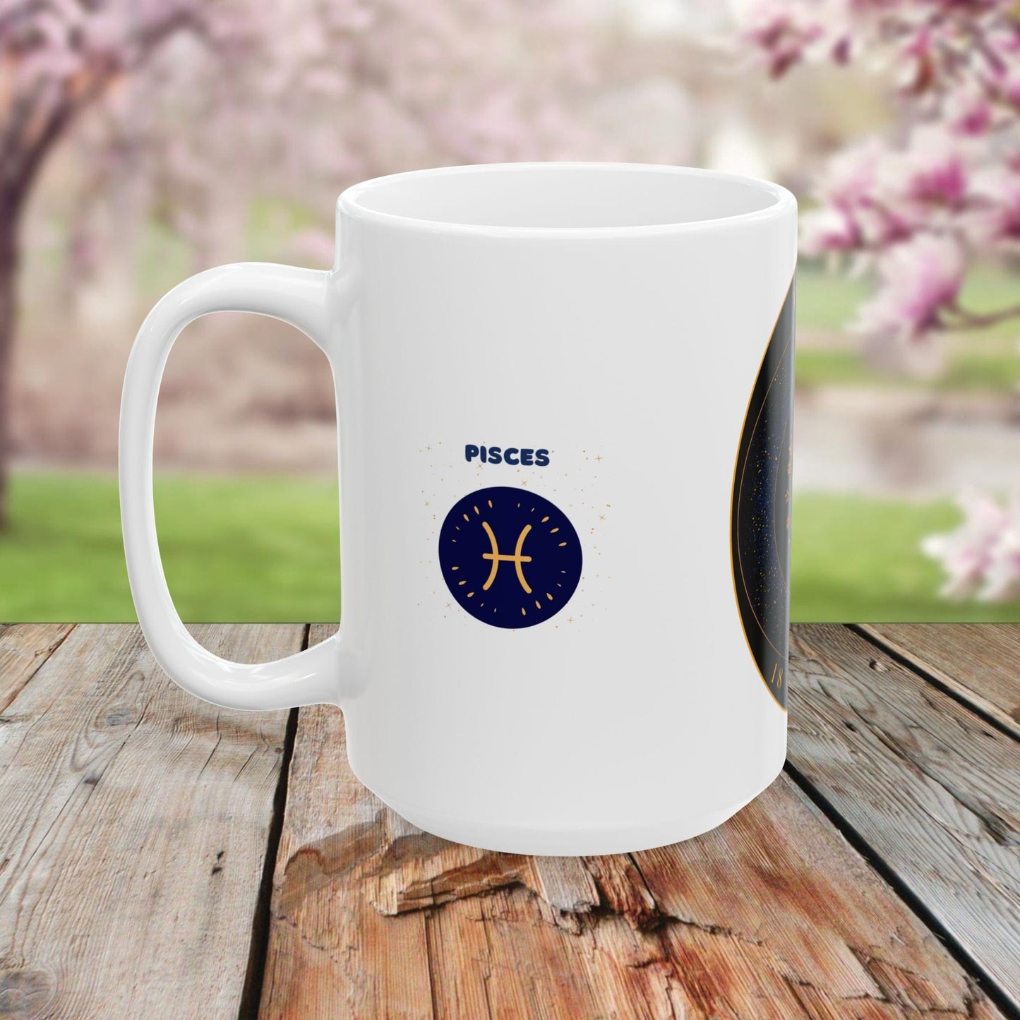 Printify Mug Pisces Zodiac Ceramic Mug - Astrology Coffee Cup (11oz, 15oz)