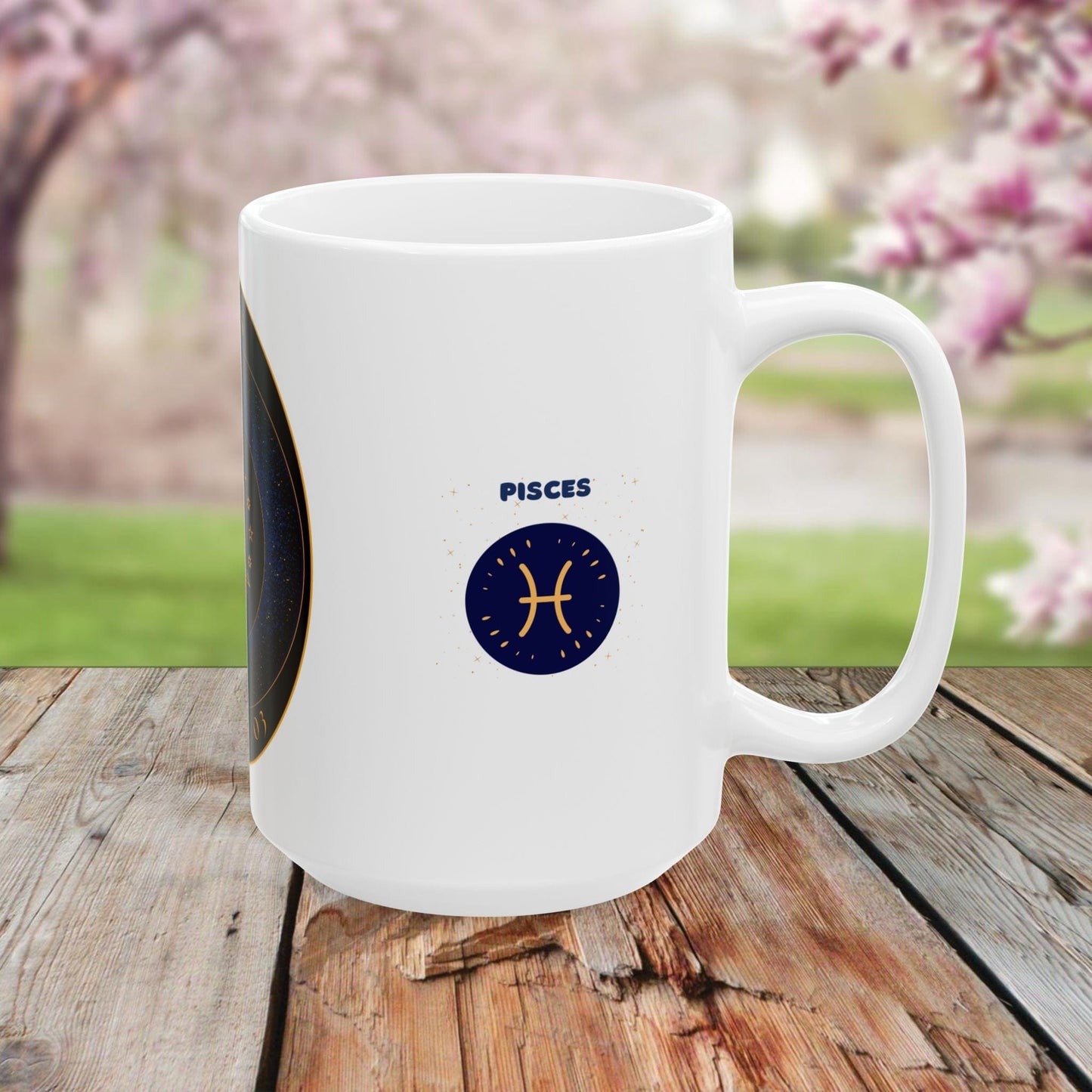 Printify Mug Pisces Zodiac Ceramic Mug - Astrology Coffee Cup (11oz, 15oz)