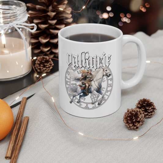 Printify Mug Valkyrie Mug for Viking Enthusiasts and Fantasy Lovers, Drink with the Gods