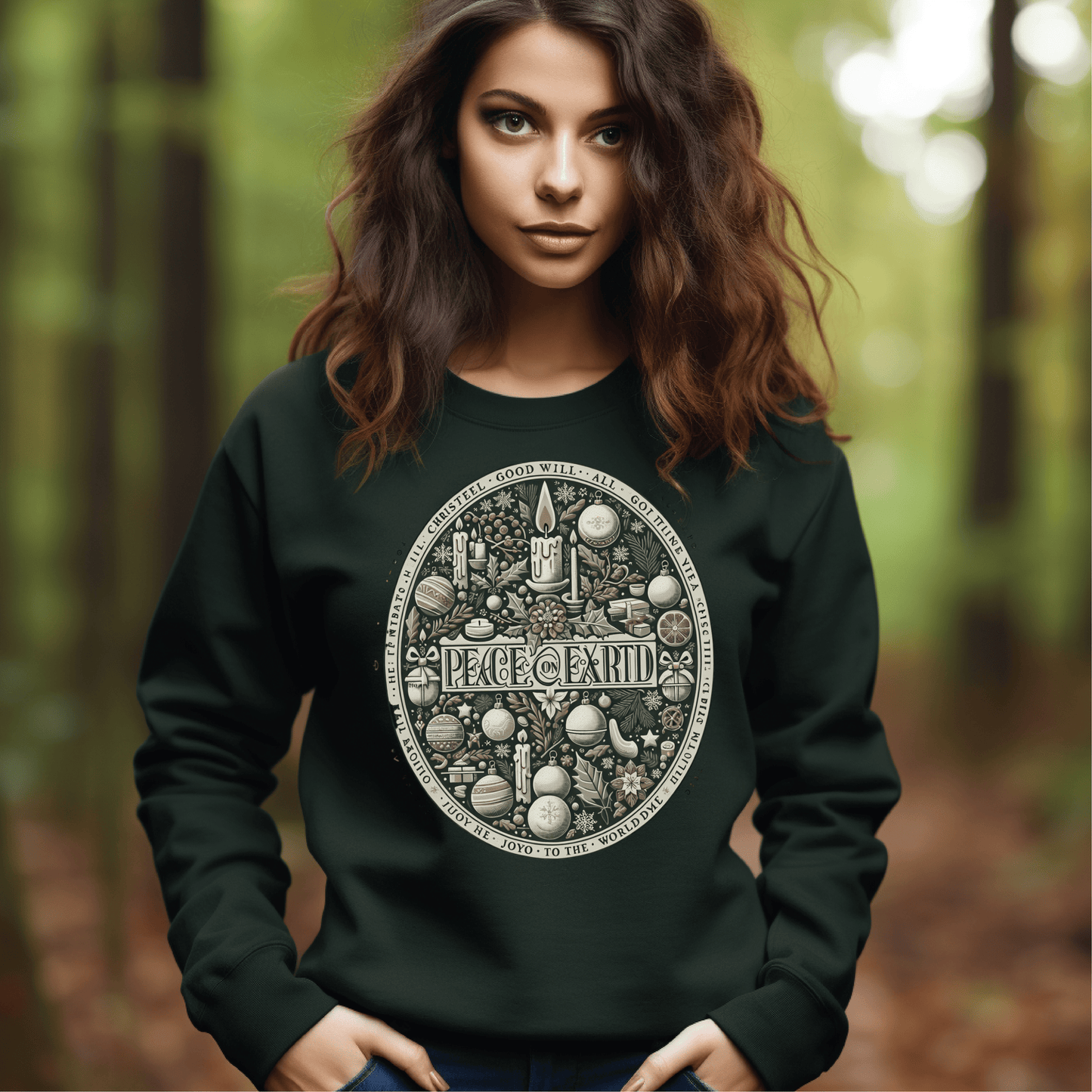 Printify Sweatshirt Cozy Christmas Sweatshirt | Festive Holiday Gift Idea