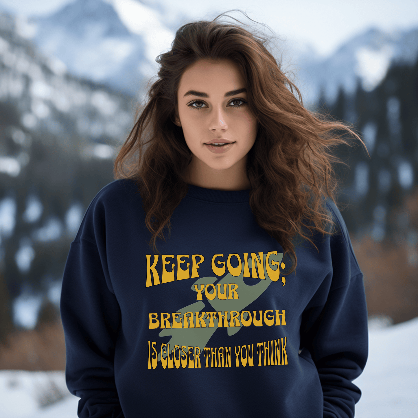 Printify Sweatshirt Motivational Quote Crewneck Sweatshirt | Inspirational Gifts USA