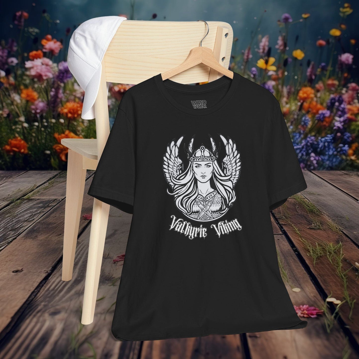 Printify T-Shirt Black / XS Retro Valkyrie Shirt for Viking Lover | Norse Mythology Unisex Tee