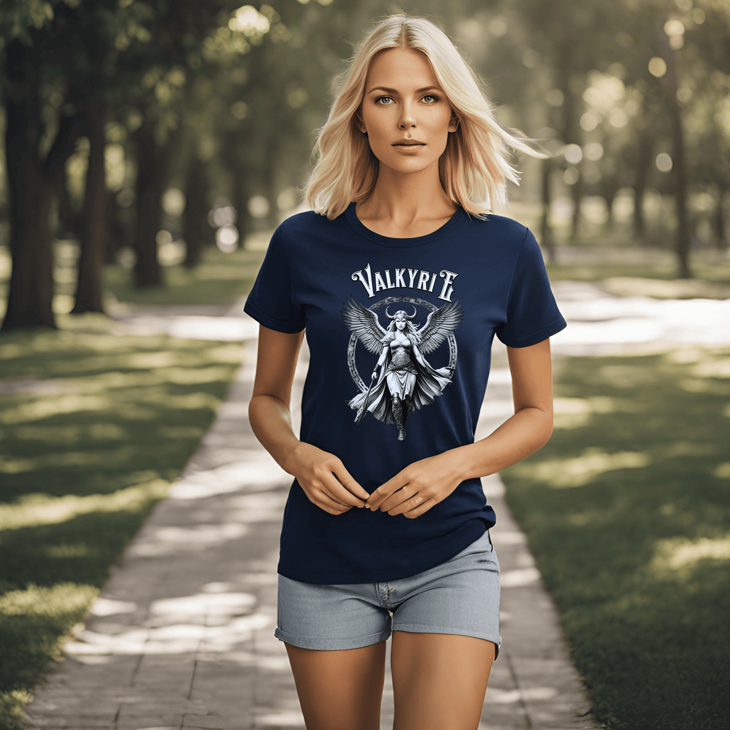 Printify T-Shirt Valkyrie Unisex Shirt - Norse Mythology Graphic Tee | Mythical Valkyrie T-Shirt