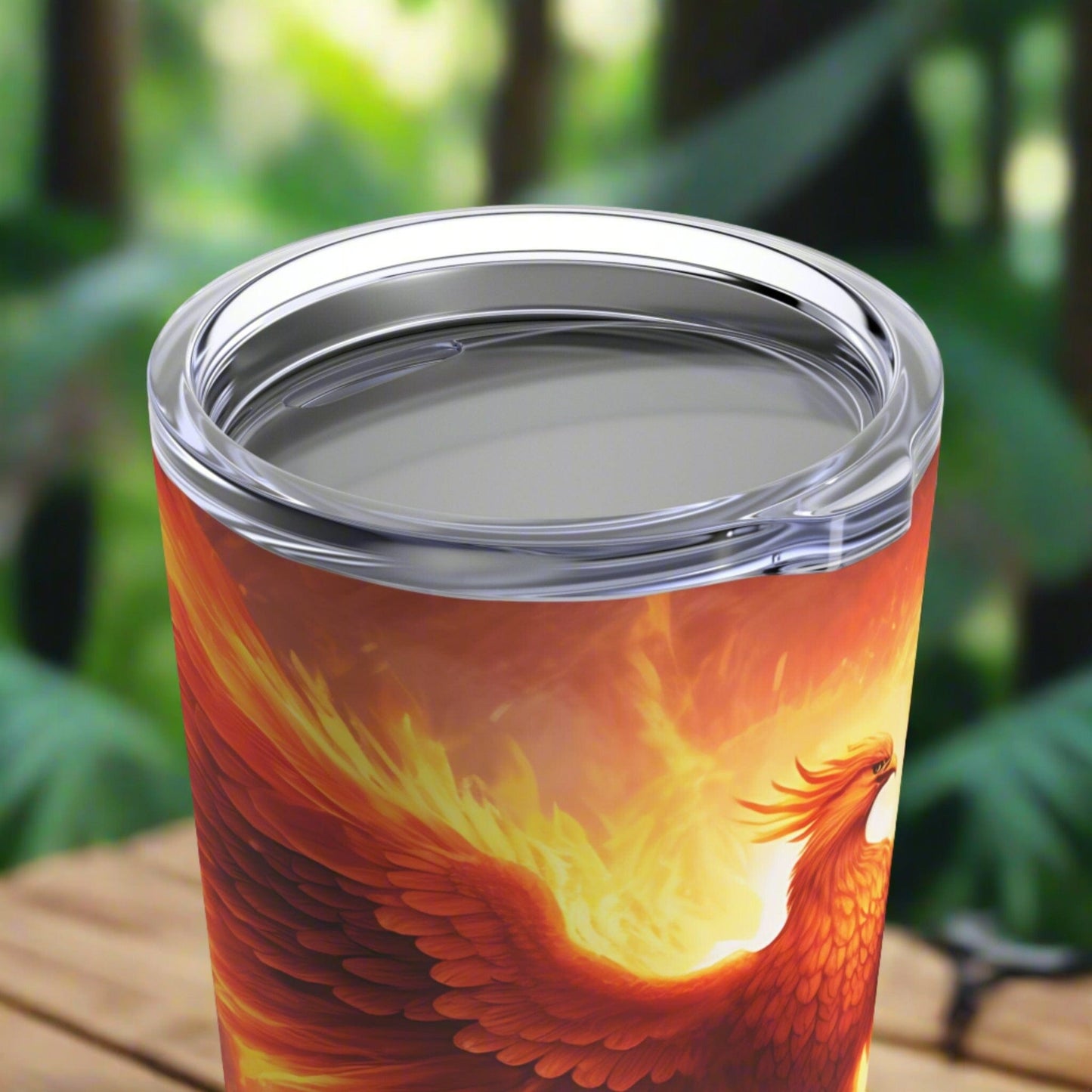 Printify Tumbler Colourful Phoenix Tumbler | Mythical Firebird Cup for Hot & Cold Drinks | Eye-Catching Cup for Hot and Cold Beverages