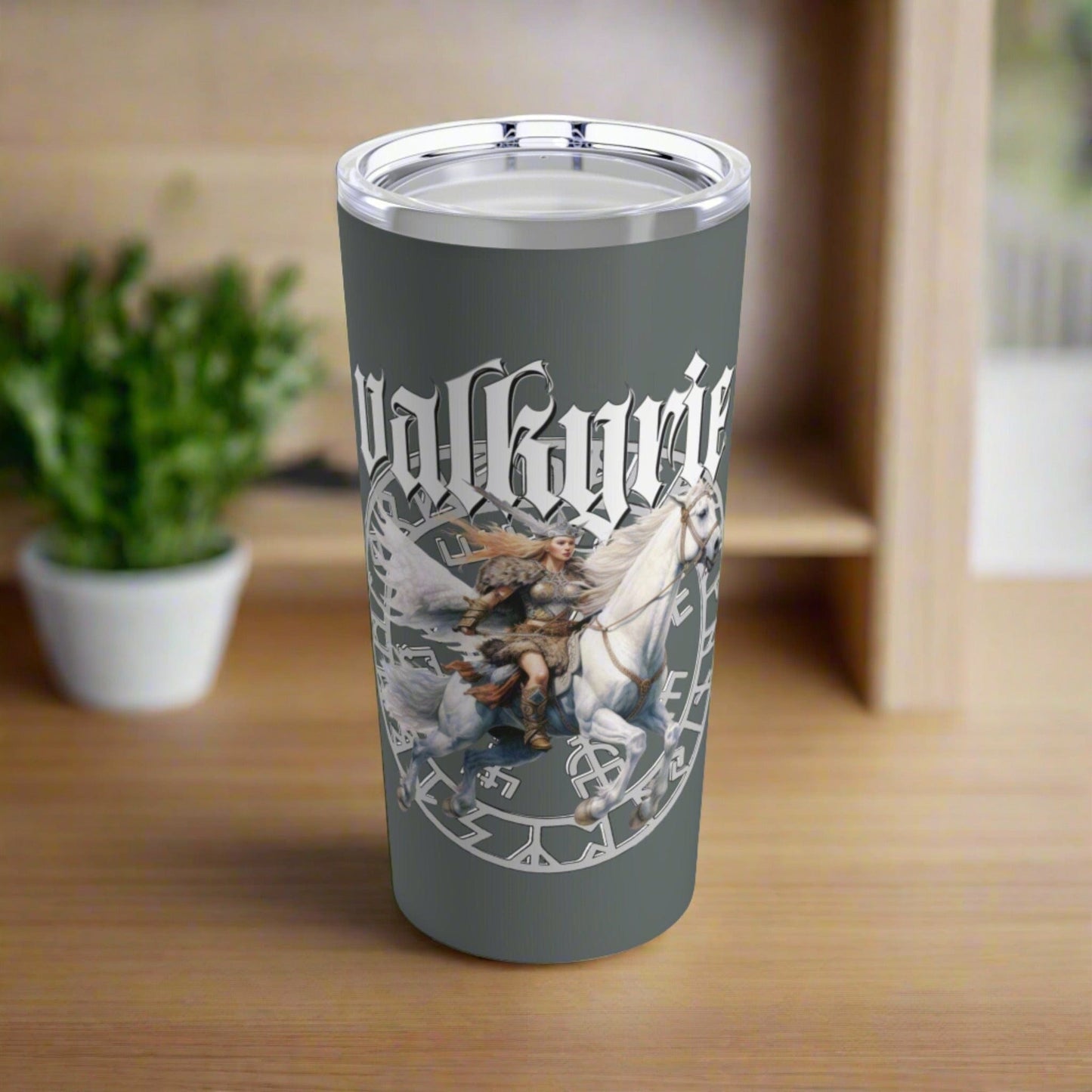 Printify Tumbler Valkyrie Tumbler A Mythical Gift for Viking Lovers!