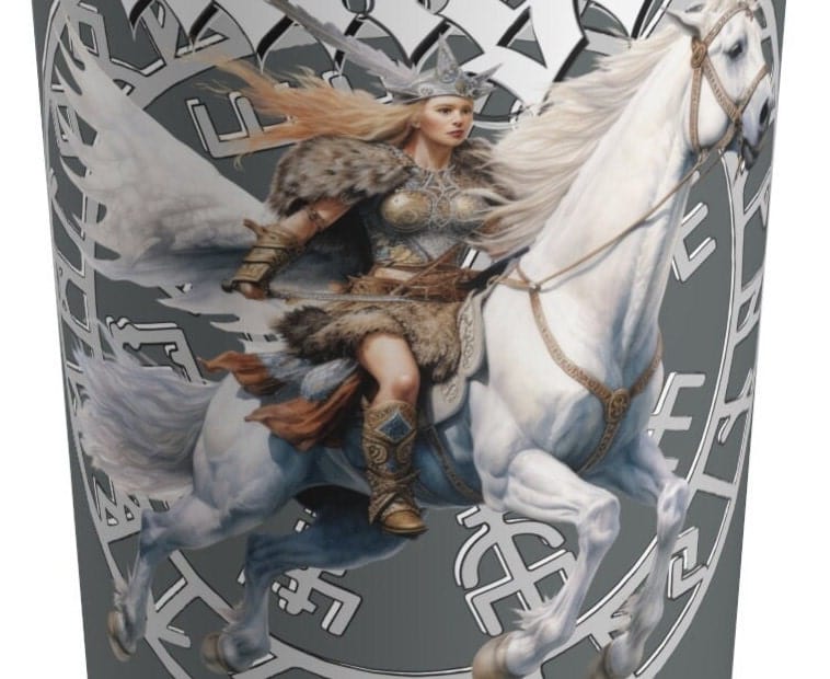 Printify Tumbler Valkyrie Tumbler A Mythical Gift for Viking Lovers!