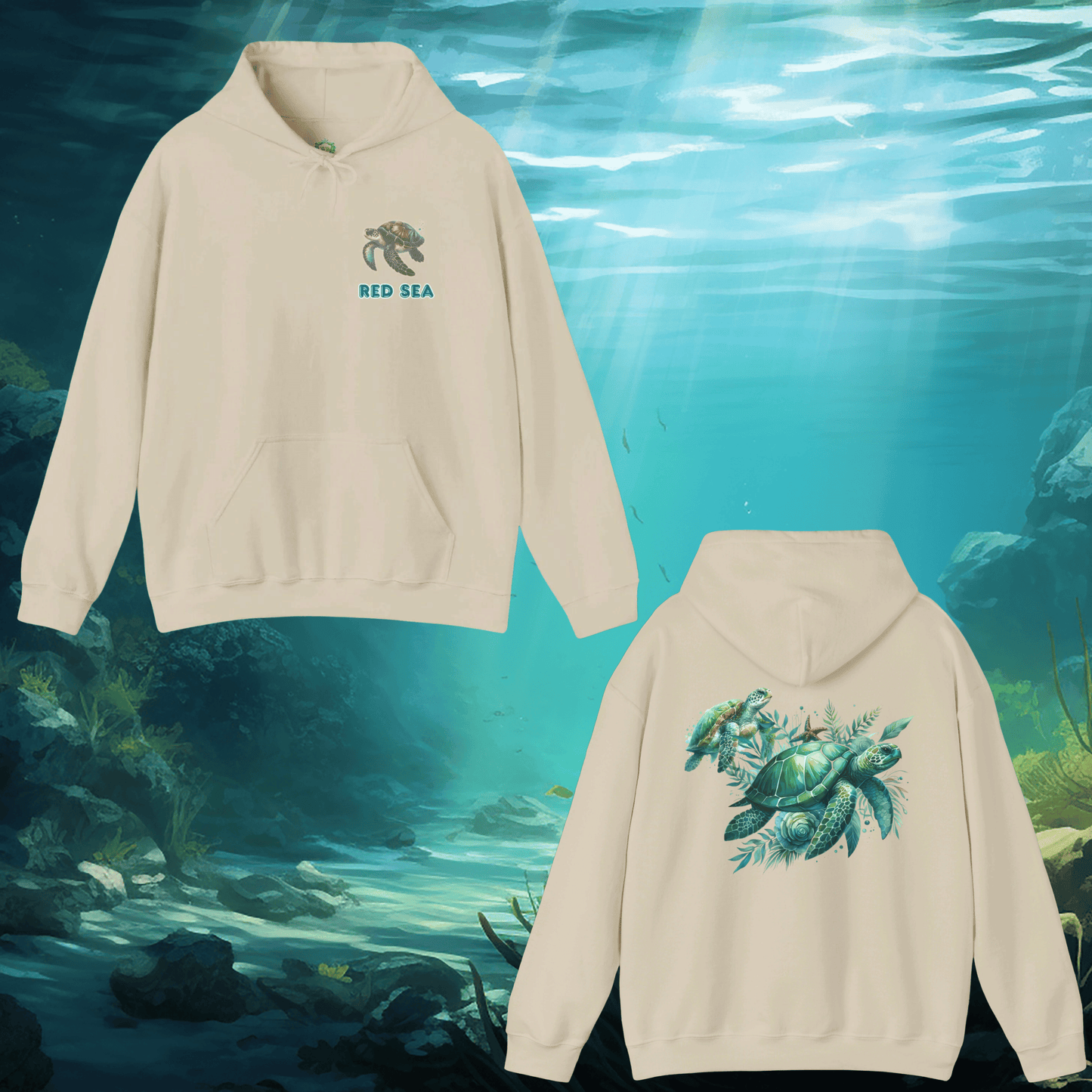 Sea Turtle Hooded Sweatshirt